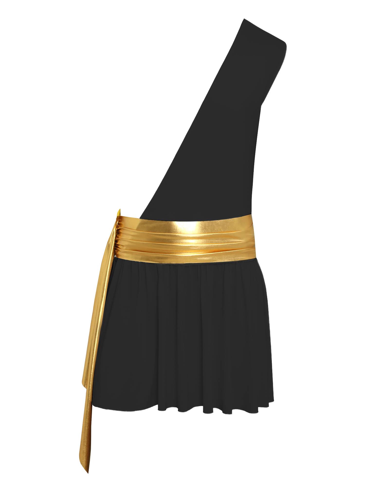 Men One Shoulder Metallic Ancient Greek Cosplay Dress