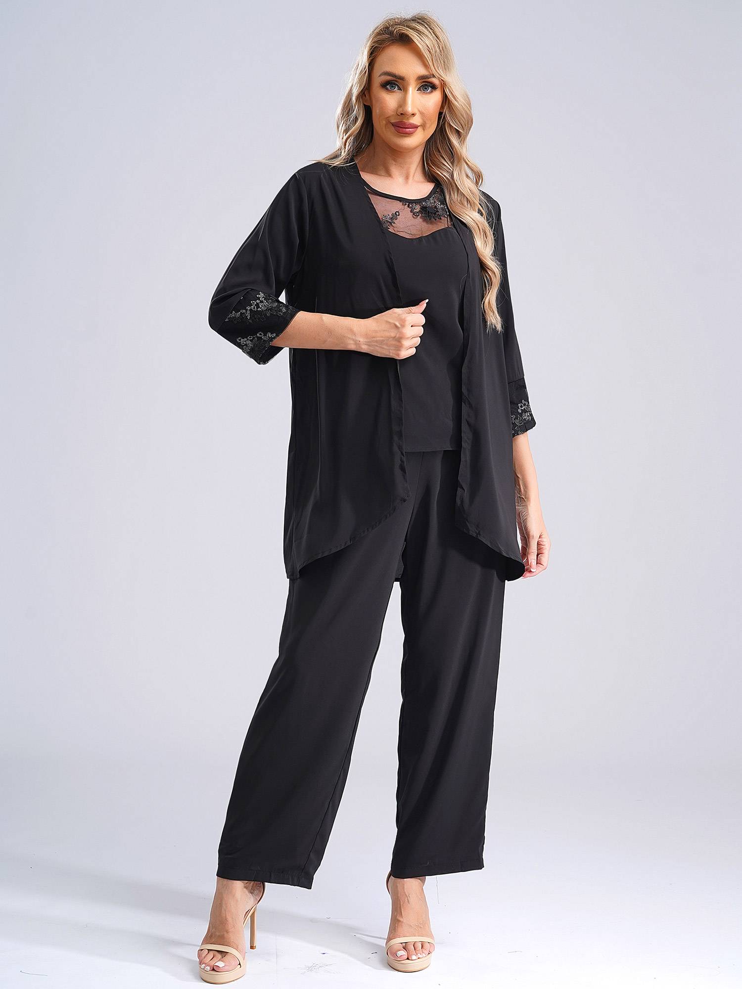 Women 3-Piece Wedding Guest Bridal/Groom Mother Wedding Outfits