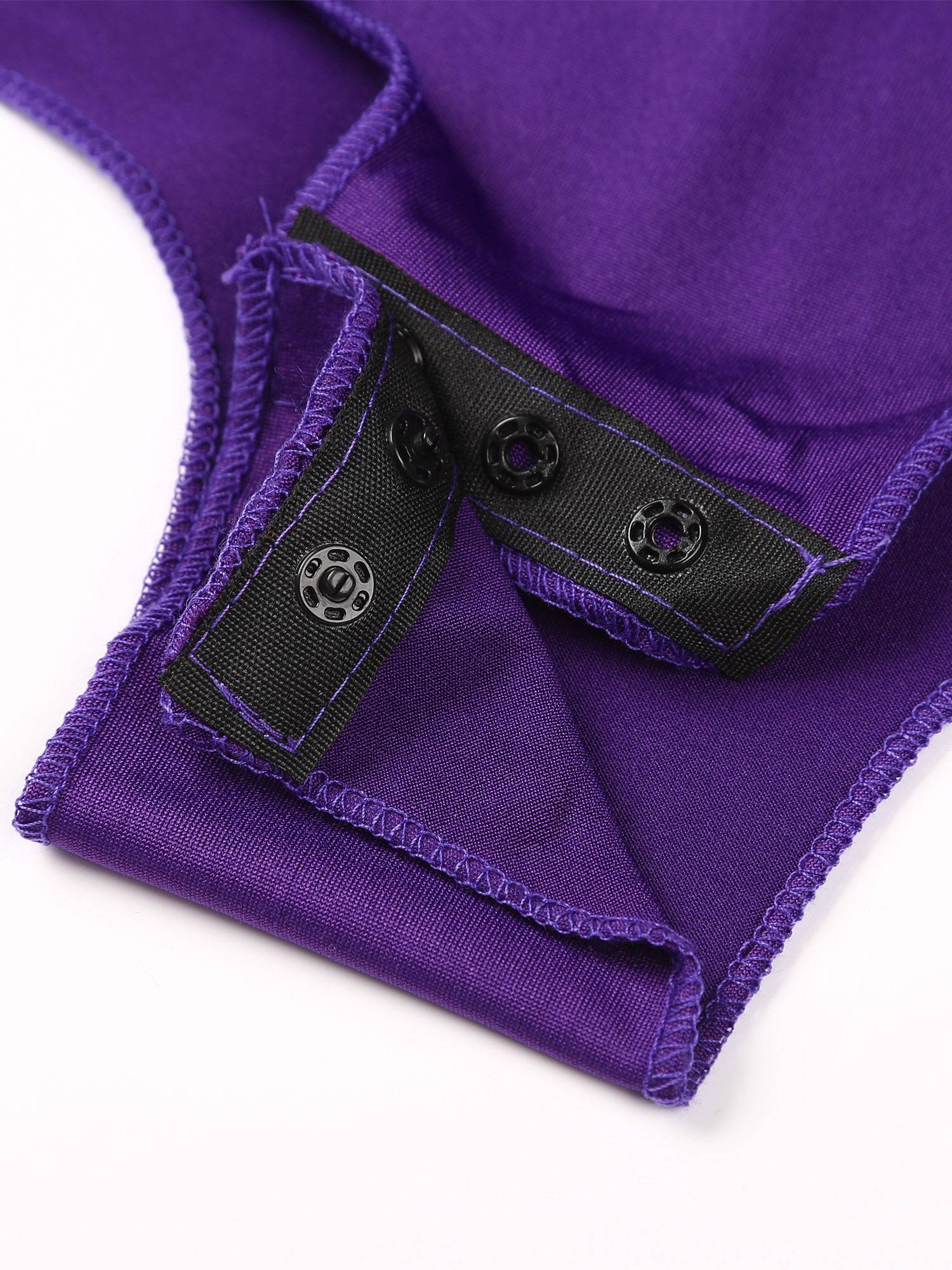 Women Ruffle Short Sleeve Cha-Cha Latin Dance Leotard