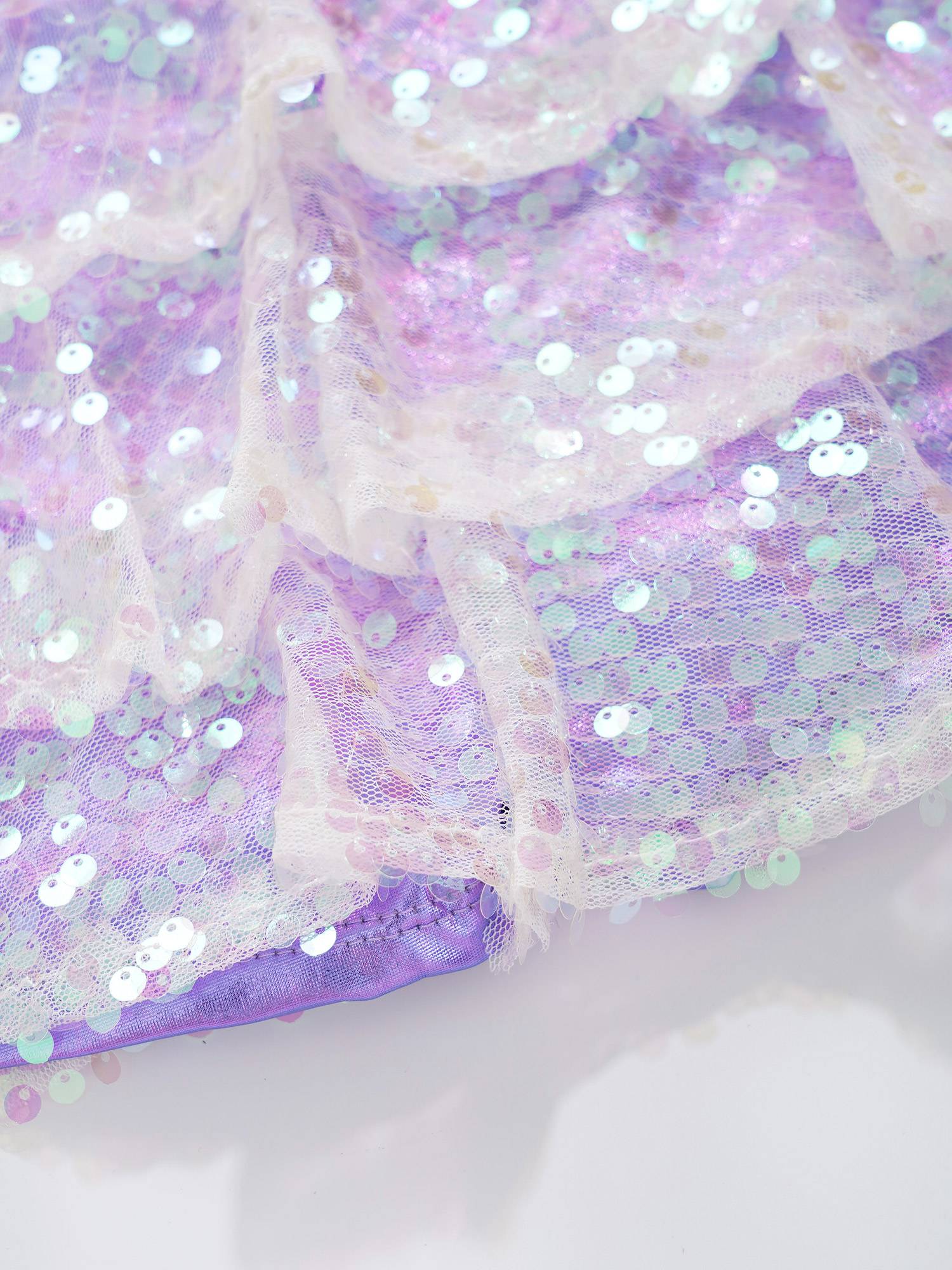 Kids Girls Sequin Backless Crop Top and Skirt Jazz Dance Sets