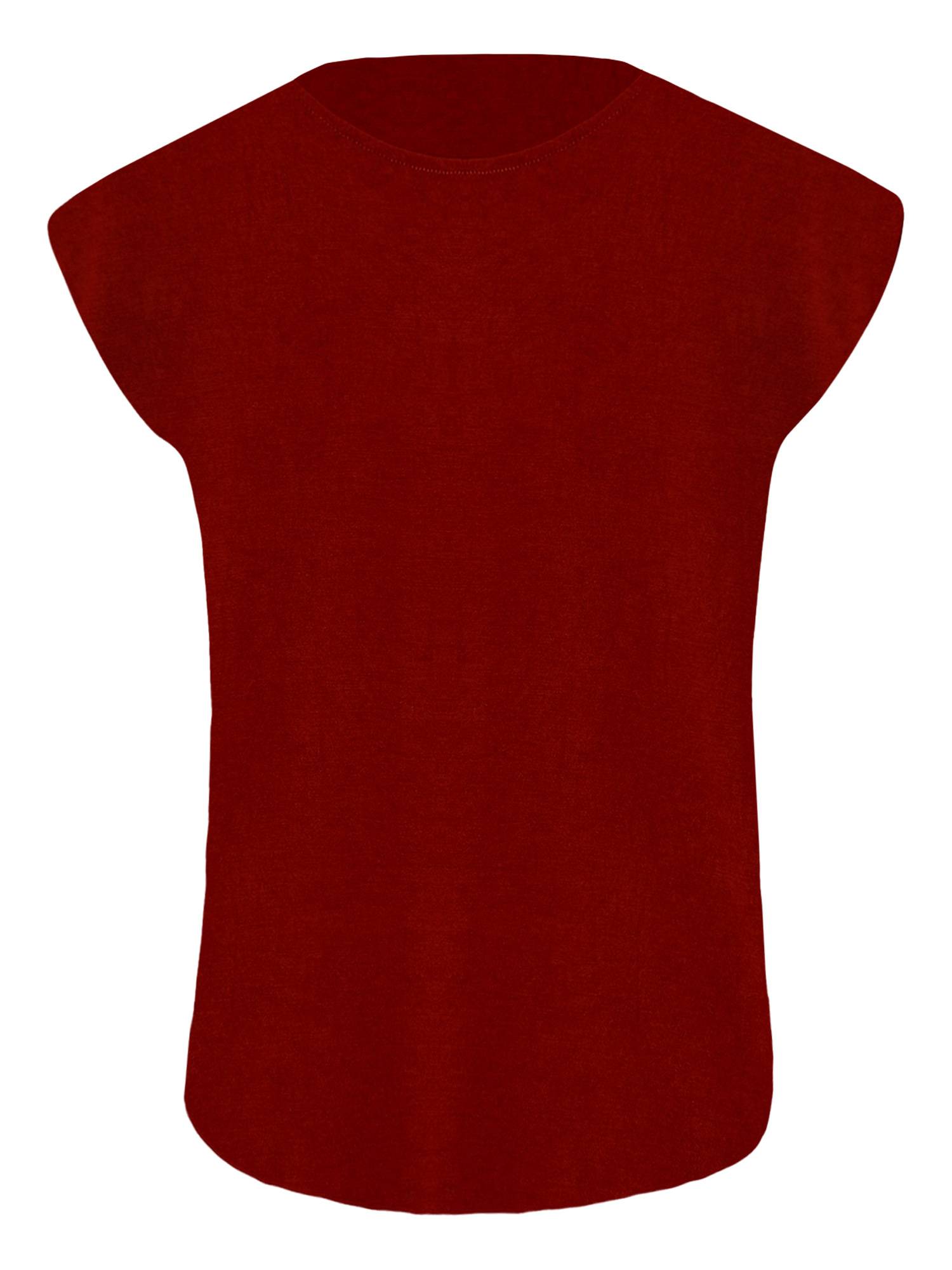 Men Solid Color Sleeveless Casual Round Neck Sports T-shirt