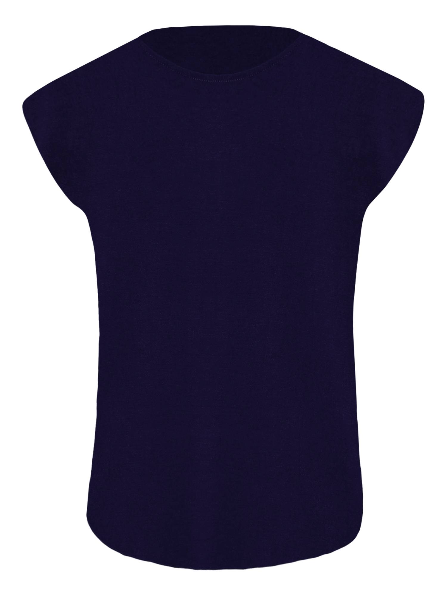 Men Solid Color Sleeveless Casual Round Neck Sports T-shirt