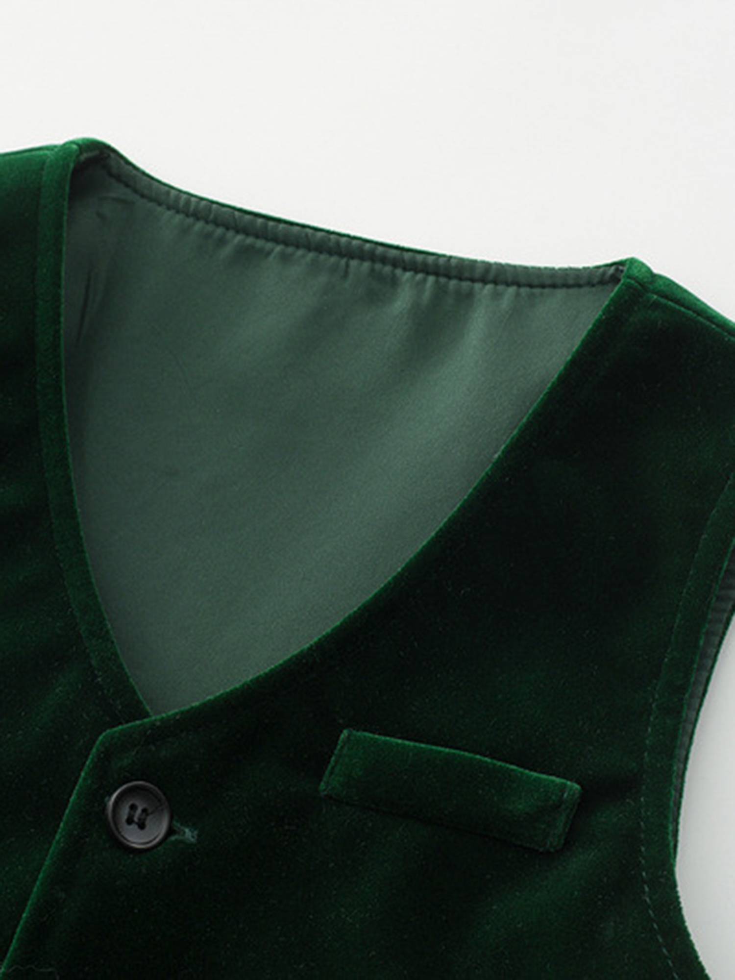 Baby/Toddler Boys 3pcs Velvet Gentleman Outfit Formal Suits