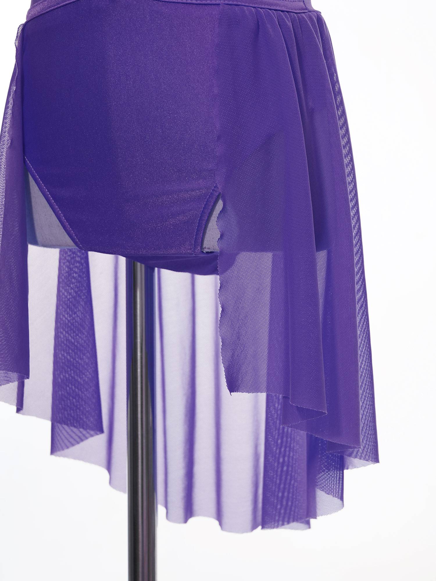 Kids Girls Sleeveless Lace Floral Lyrical Dance Leotard