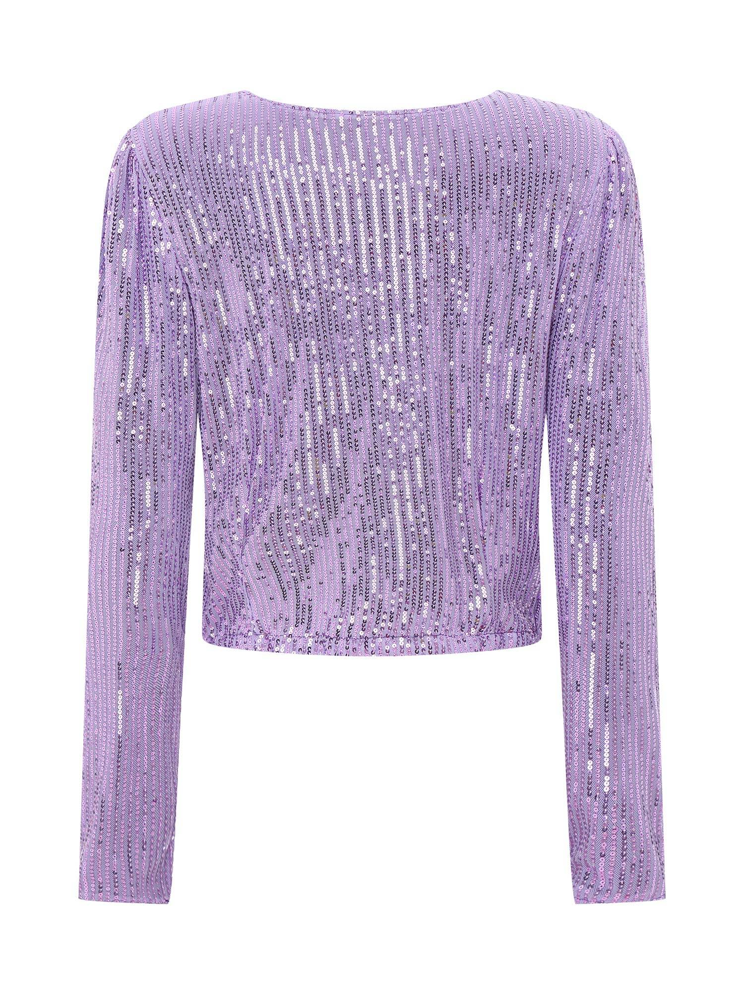 Women Sequin Open Front Coat Long Sleeve Outwear for Cocktail