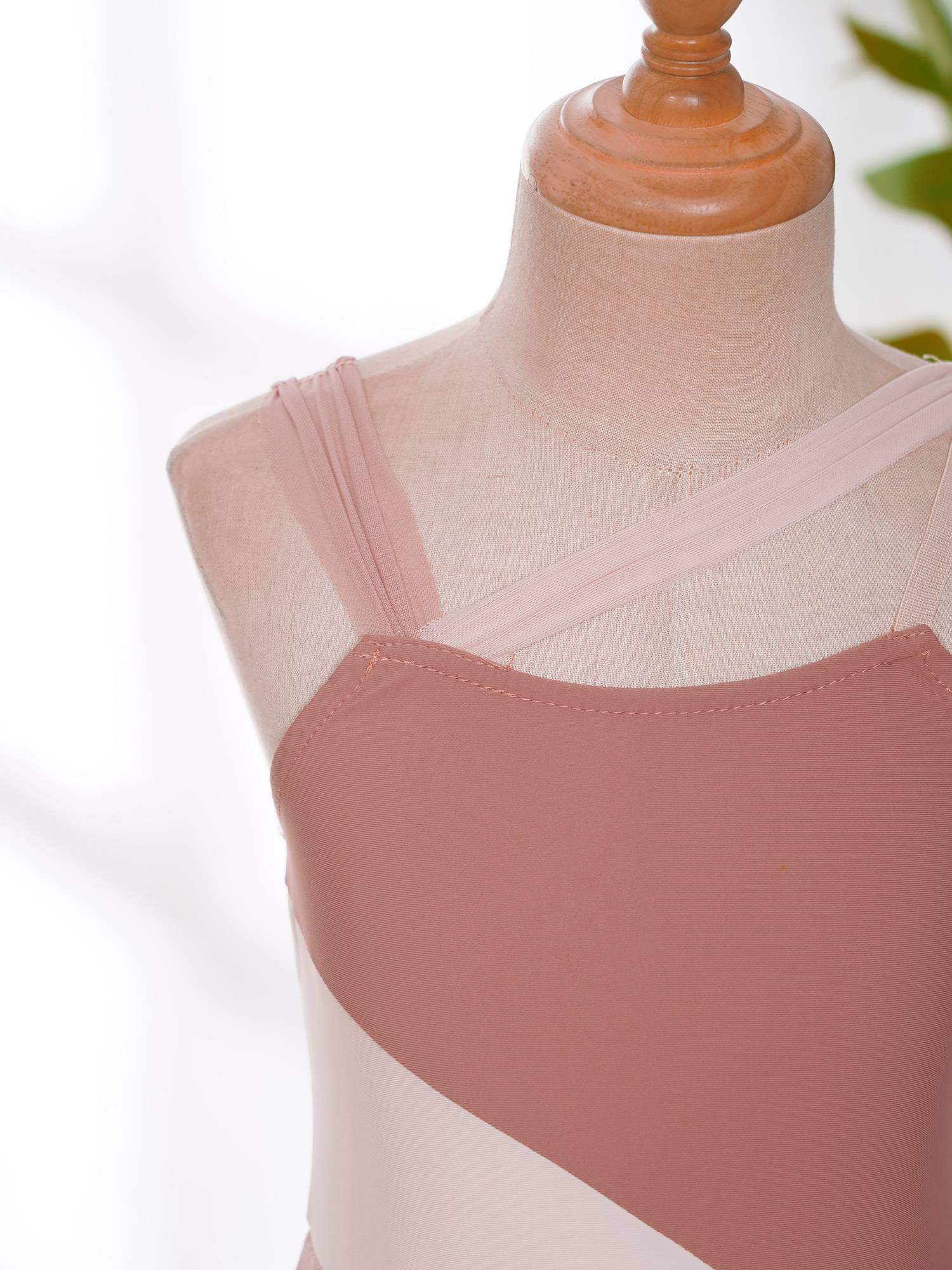 Kids Girls Sleeveless Color Block Lyrical Dance Leotard Dress