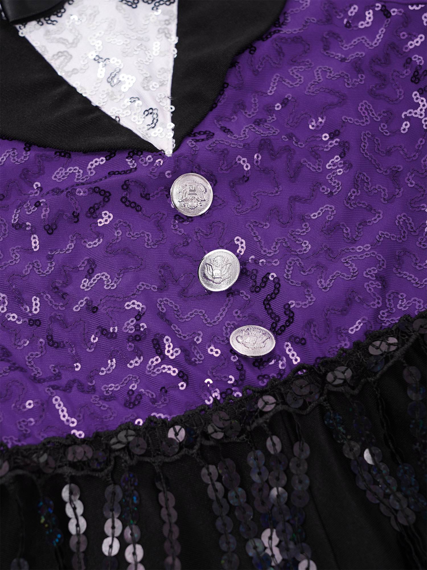 Kids Girls Sleeveless Sequin Tassel One-Piece Jazz Dance Leotard