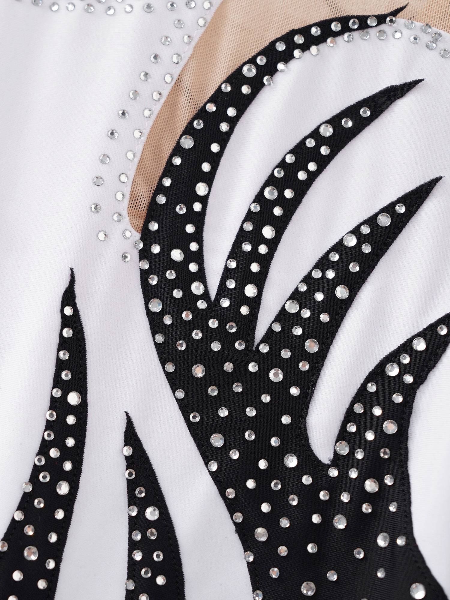 Kids Girls Shiny Rhinestone Sleeveless Figure Skating Leotard Dress