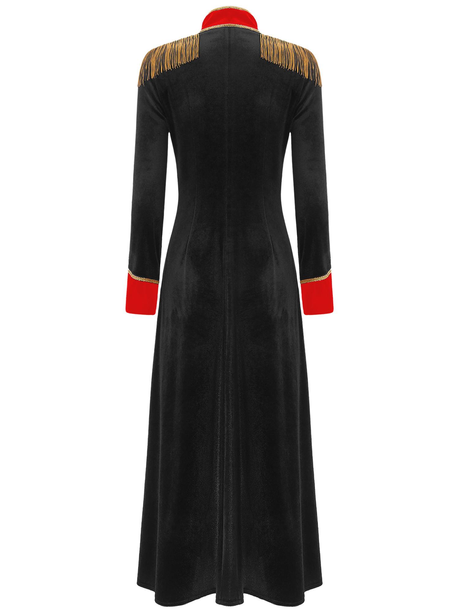 Women Velvet Tailcoat Renaissance Gothic Jacket Cosplay Costumes