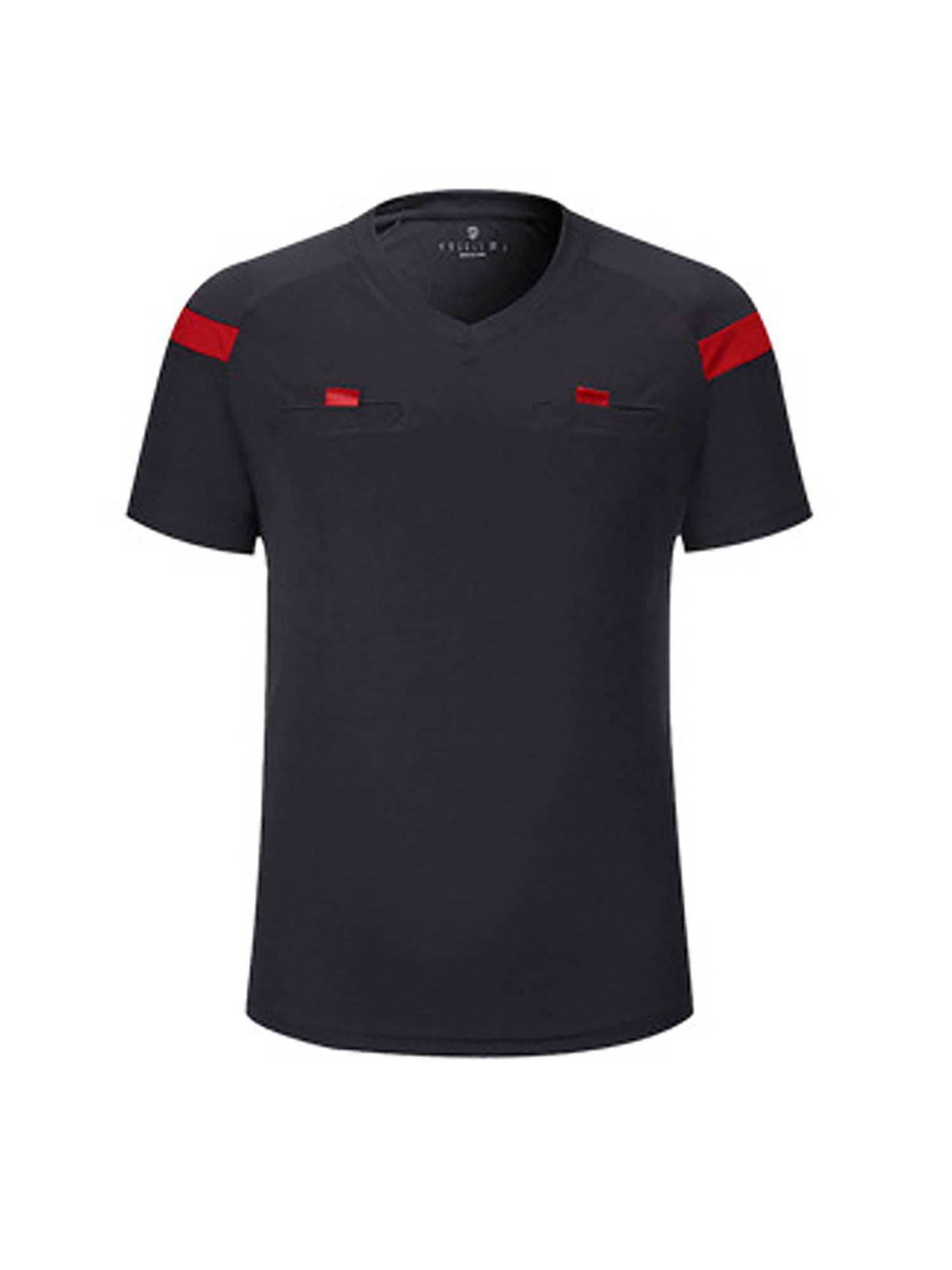Men Two-Piece Short Sleeve T-shirt with Shorts Soccer Referee Uniform