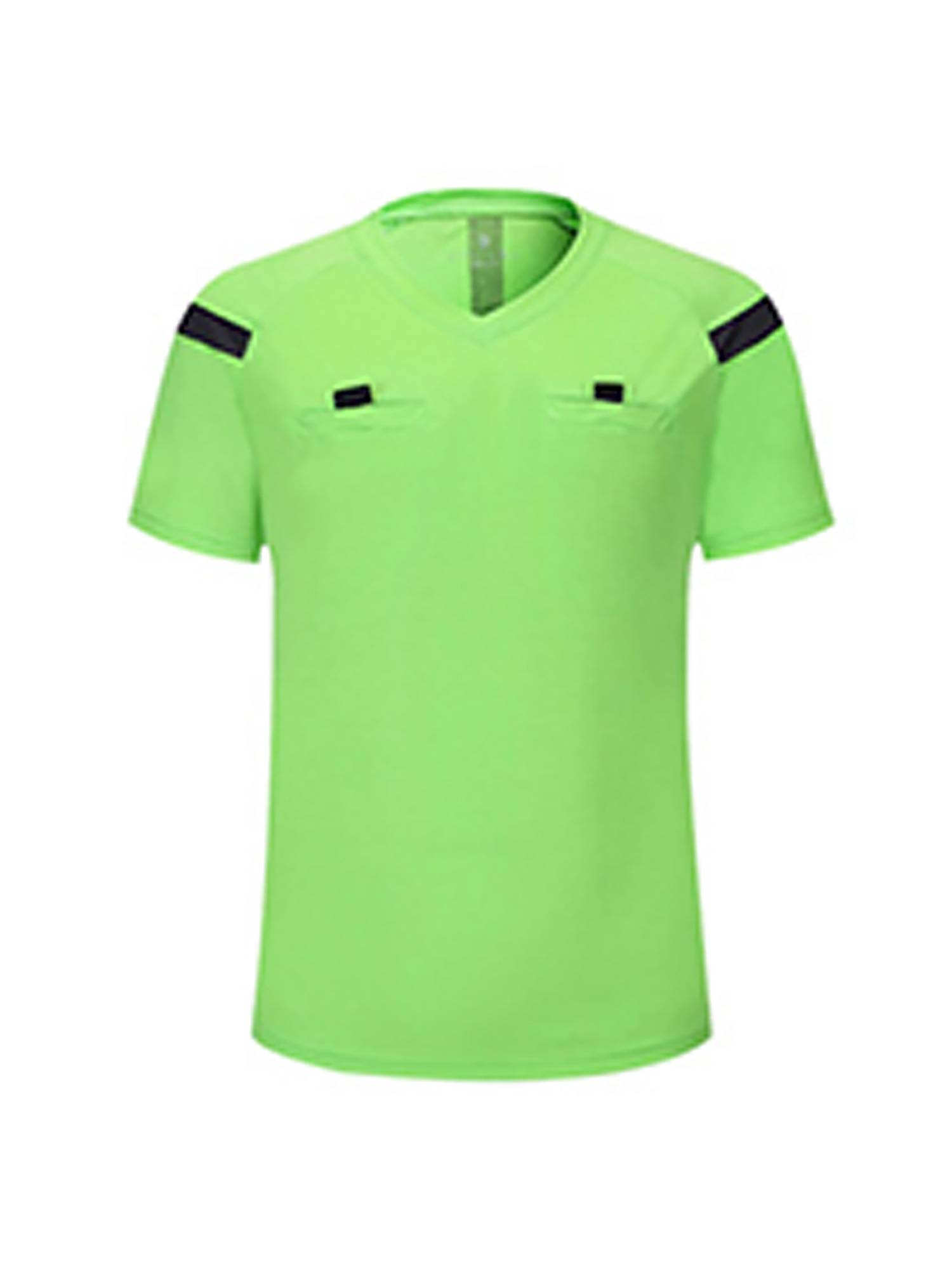 Men Two-Piece Short Sleeve T-shirt with Shorts Soccer Referee Uniform