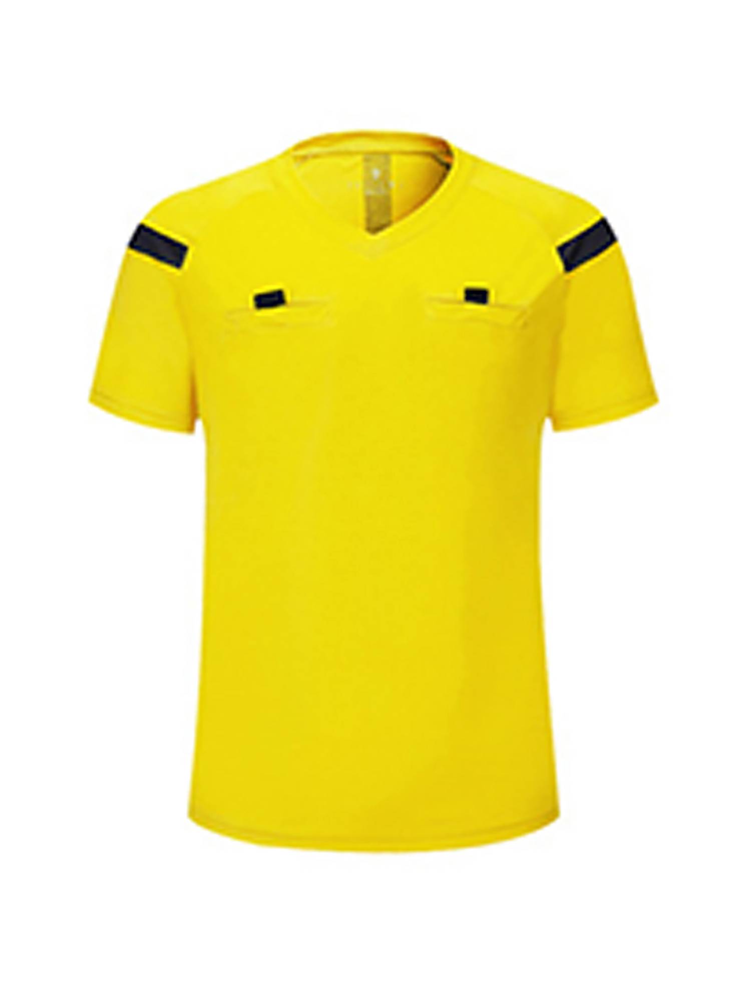 Men Two-Piece Short Sleeve T-shirt with Shorts Soccer Referee Uniform