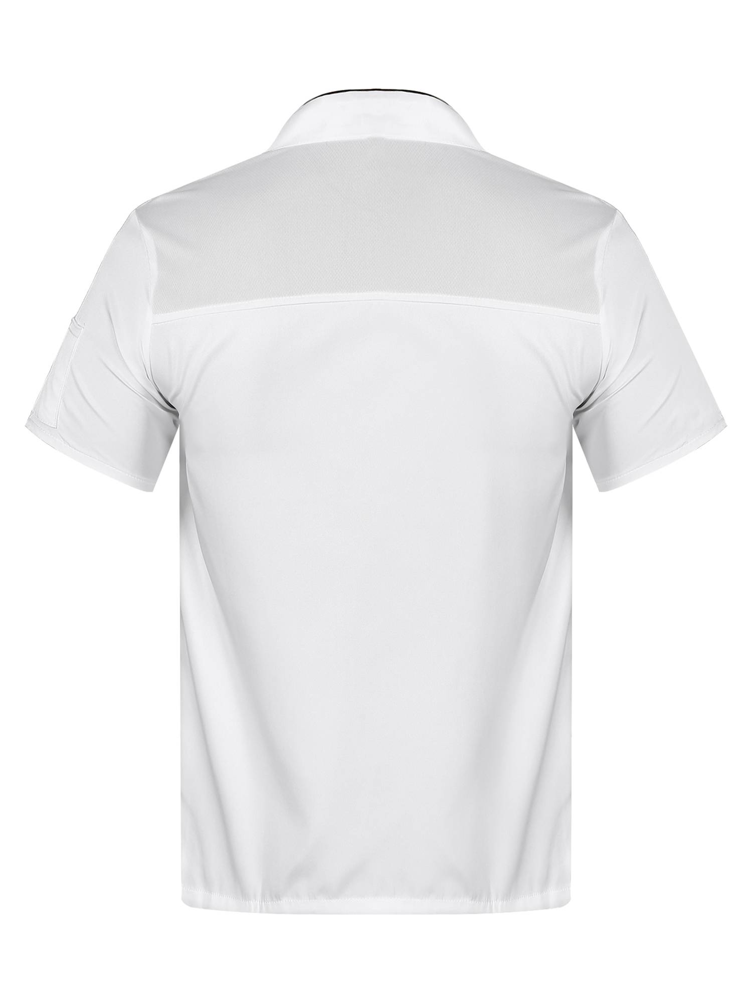 Adults Stand Collar Double-Breasted Chef Shirt