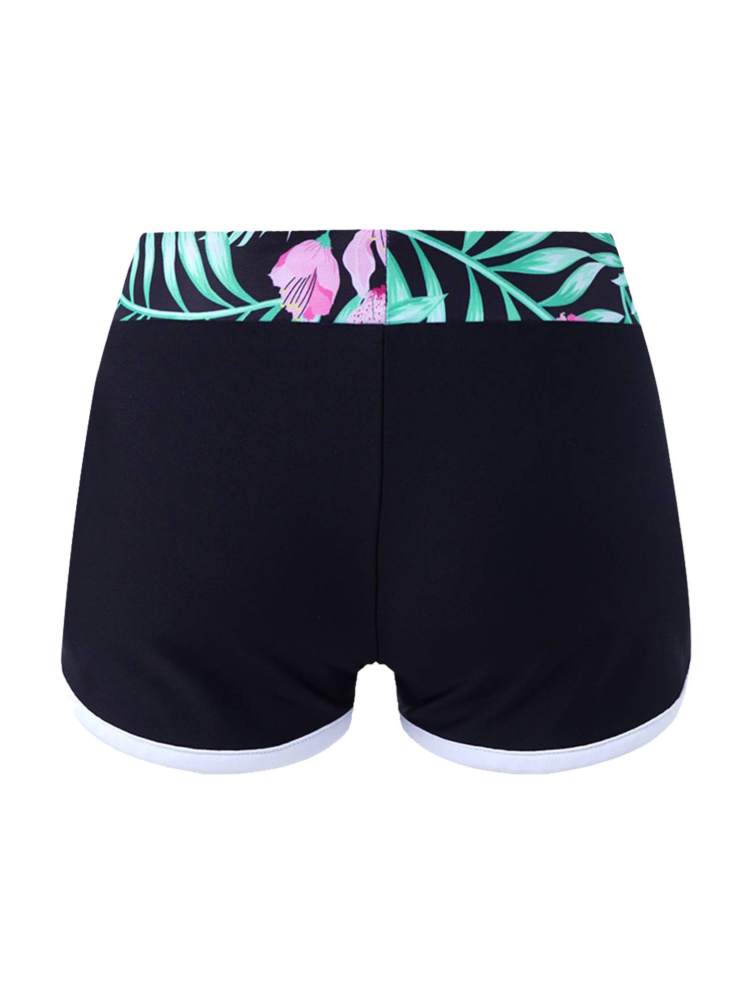 Kids Girls Tropical Print Swimming Shorts