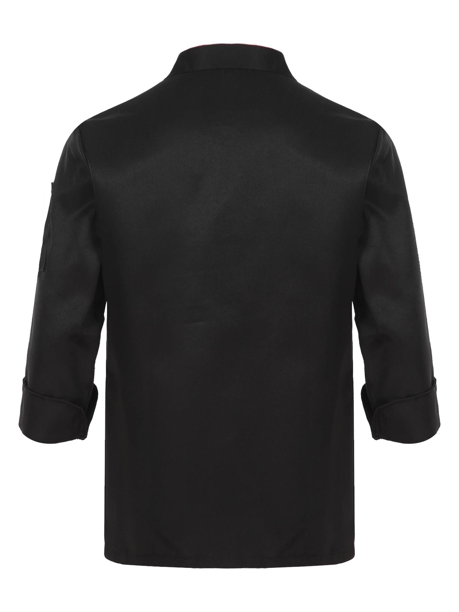 Adults Stand Collar Double-Breasted Chef Shirt