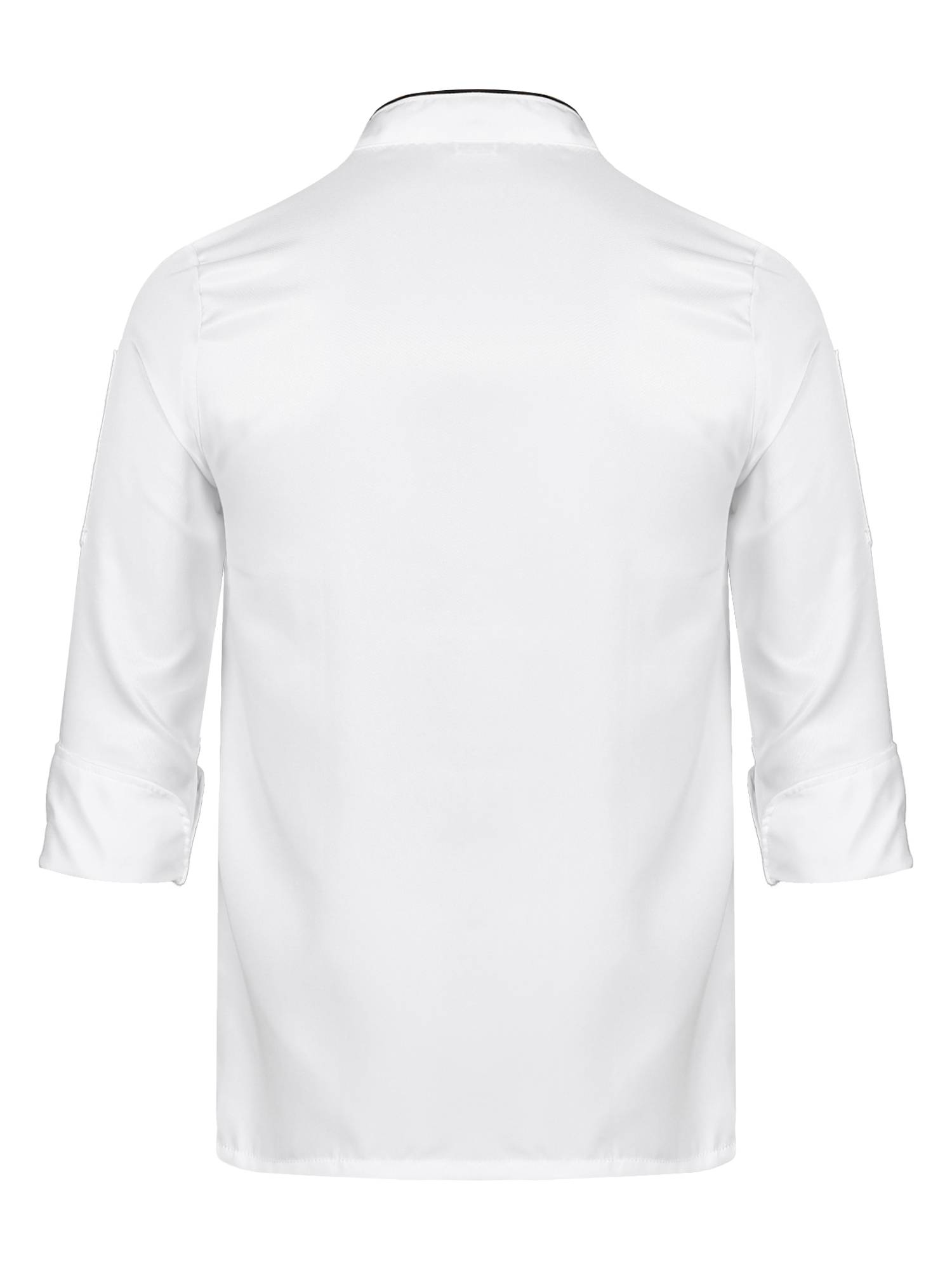 Adults Stand Collar Double-Breasted Chef Shirt