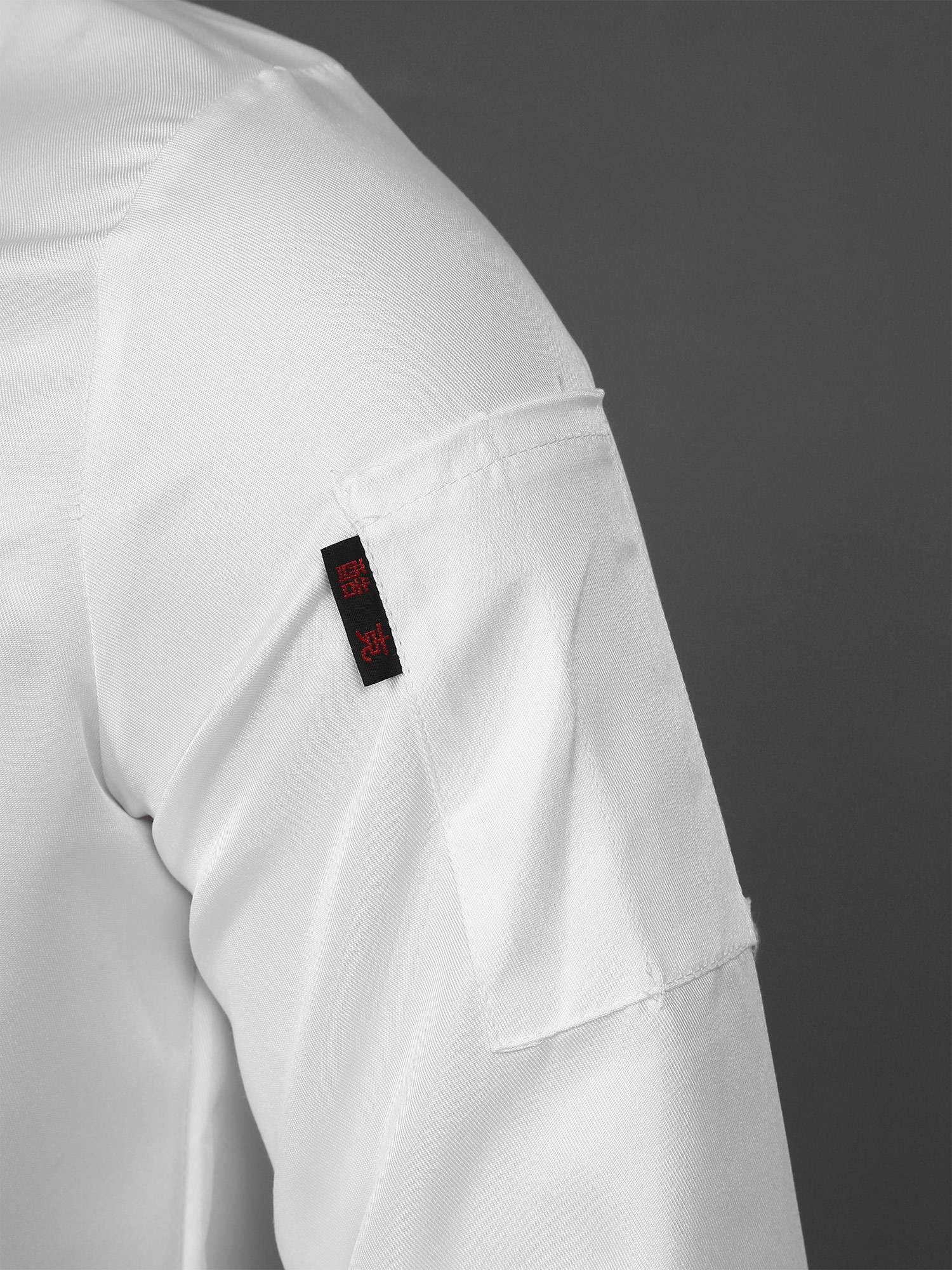 Adults Stand Collar Double-Breasted Chef Shirt