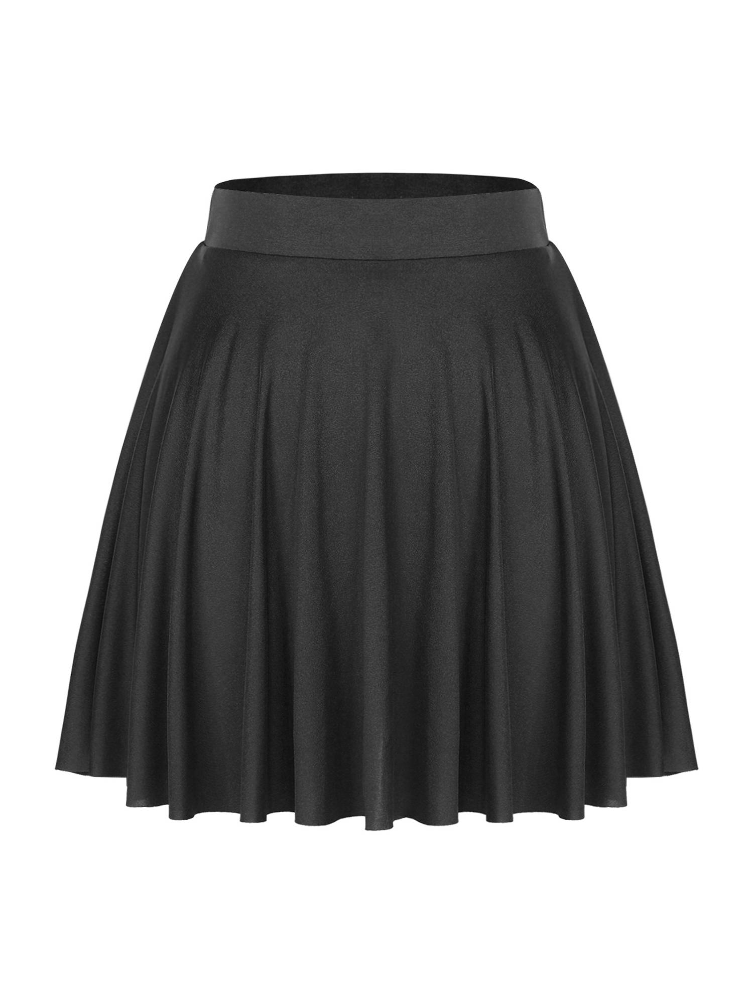 Women Solid Color Ruffle Skirt Sportwear