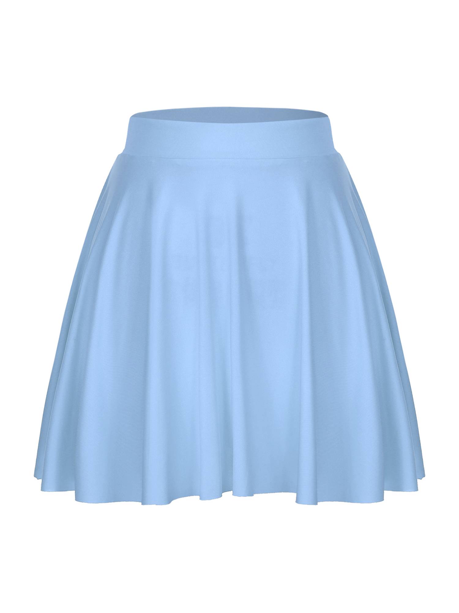 Women Solid Color Ruffle Skirt Sportwear