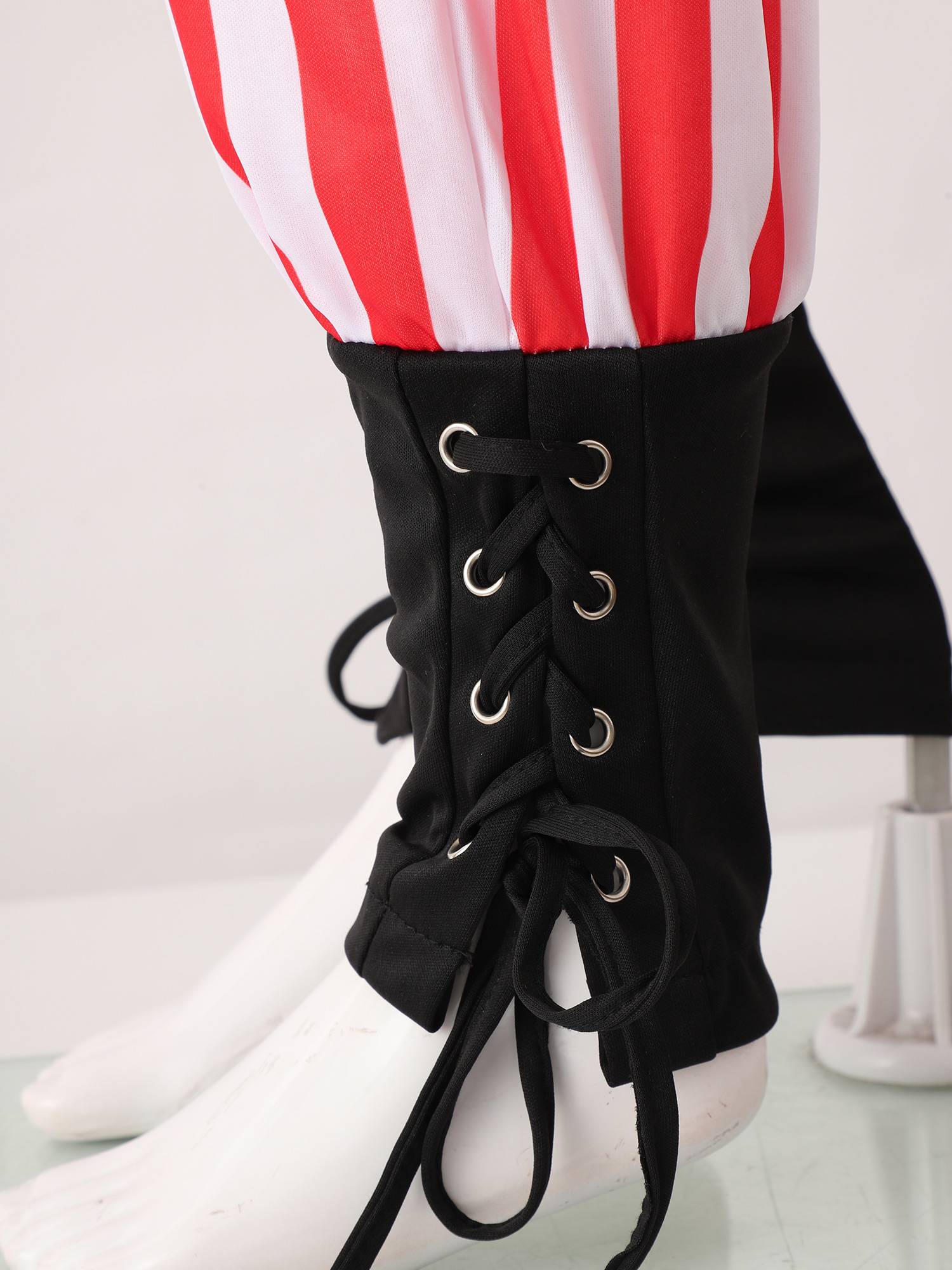 Kid Boys Stripes Ankle Banded Medieval Renaissance Pants