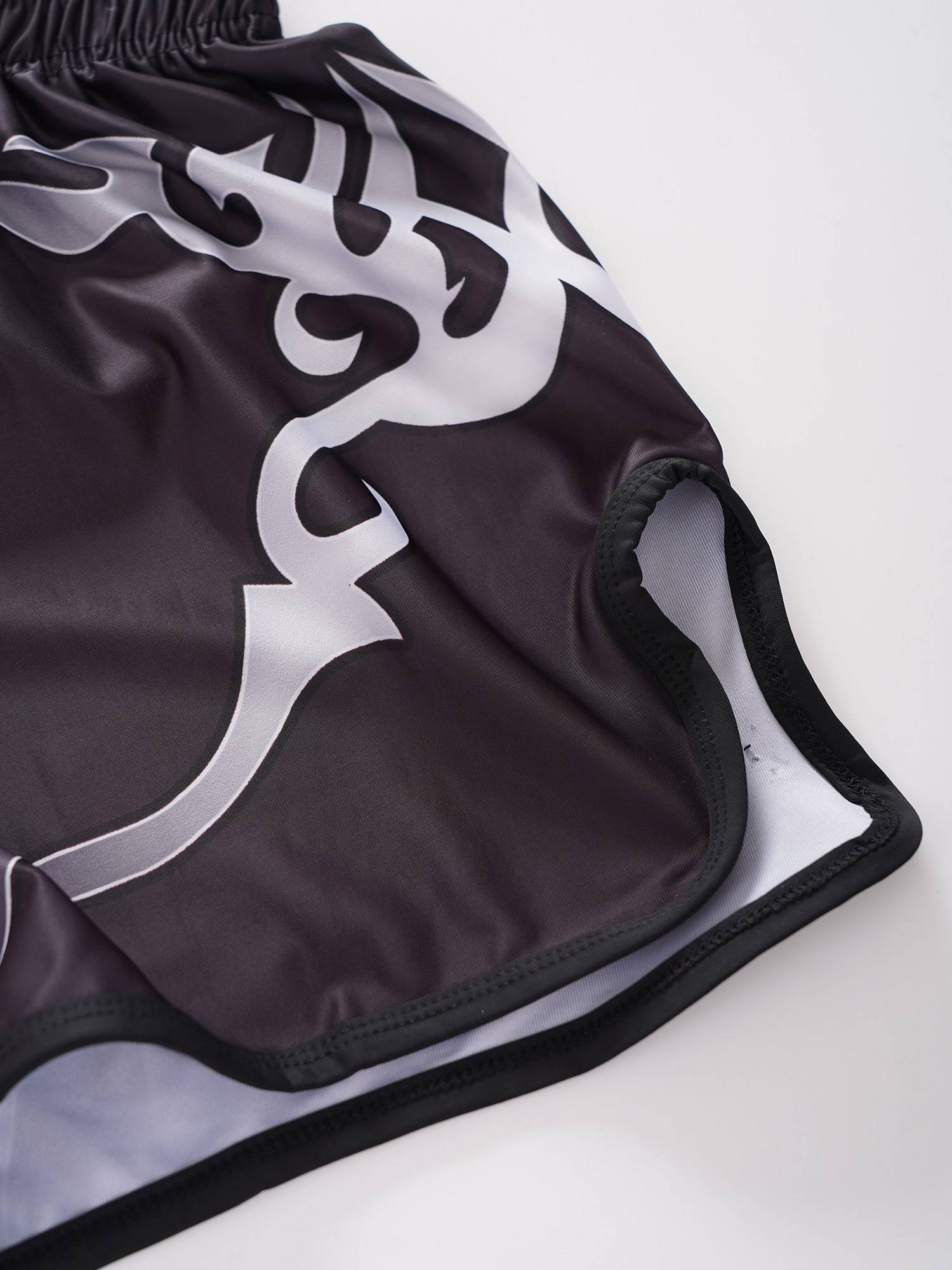 Kids Boys Letter Print Boxing Wrestling Training Shorts