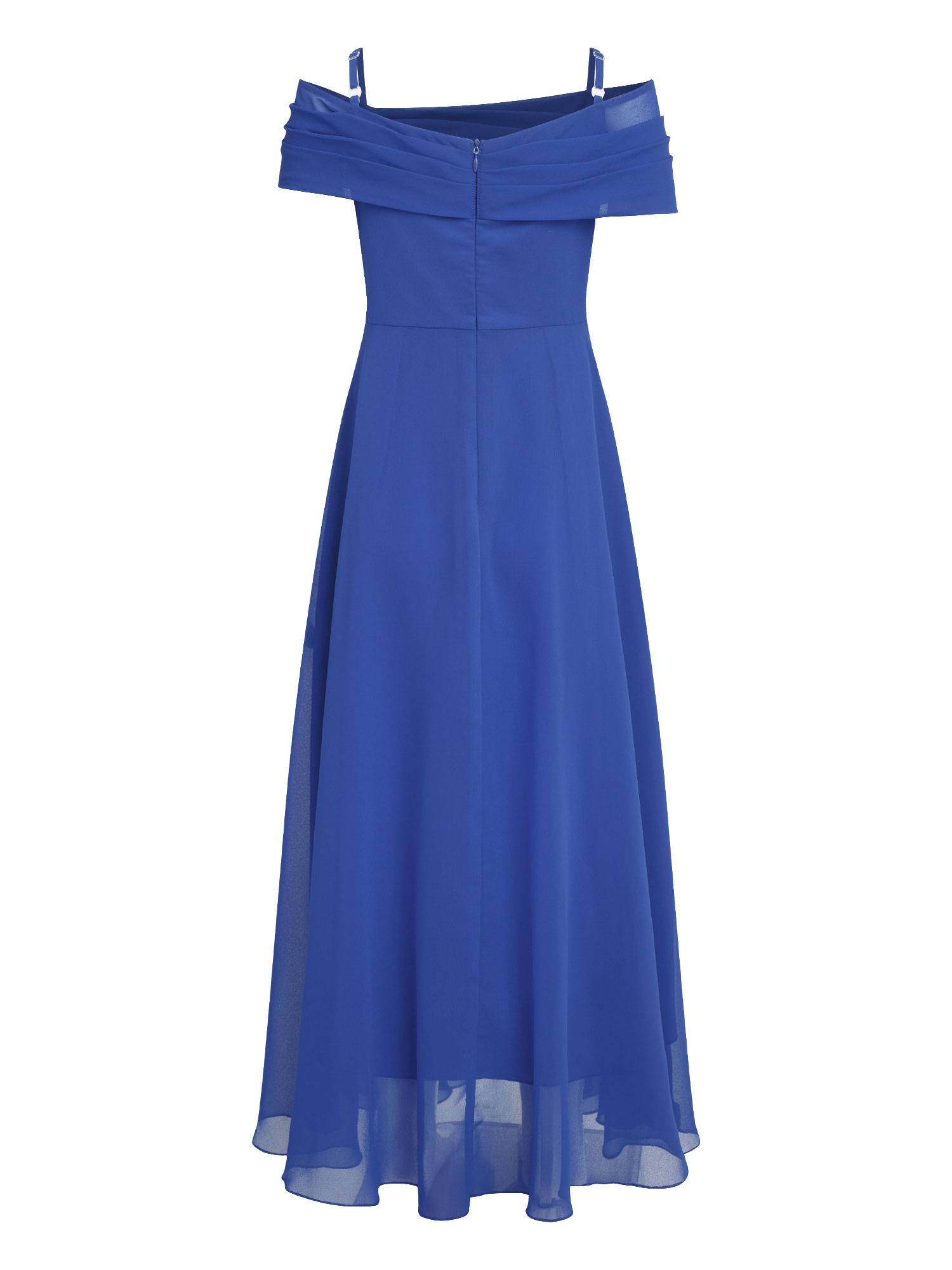 Kids Girls 3D Flower Applique A-Line Chiffon Junior Bridesmaid Dress