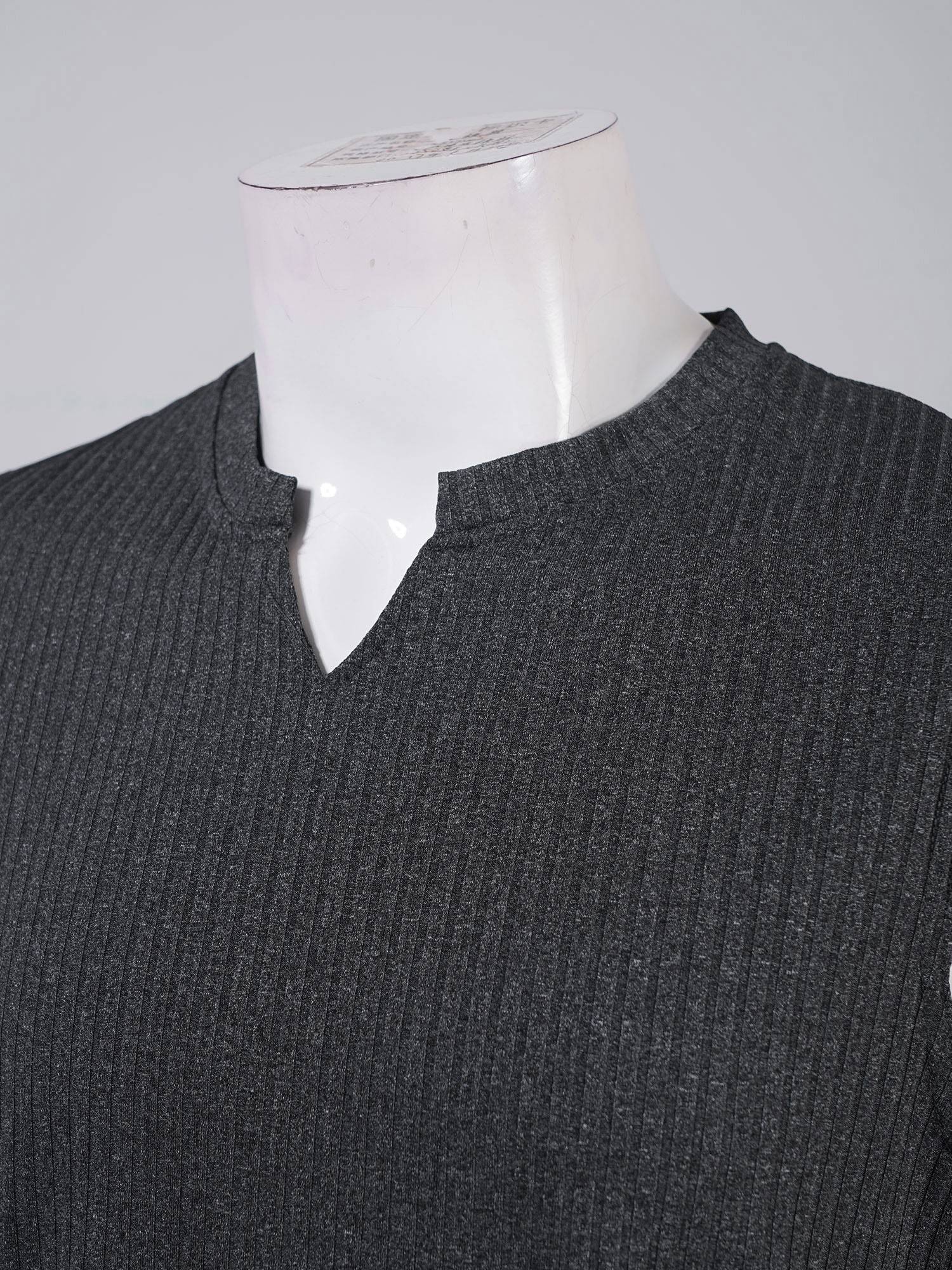 Men V Neck Ribbed Solid Color Sleeveless Sports Tank Top