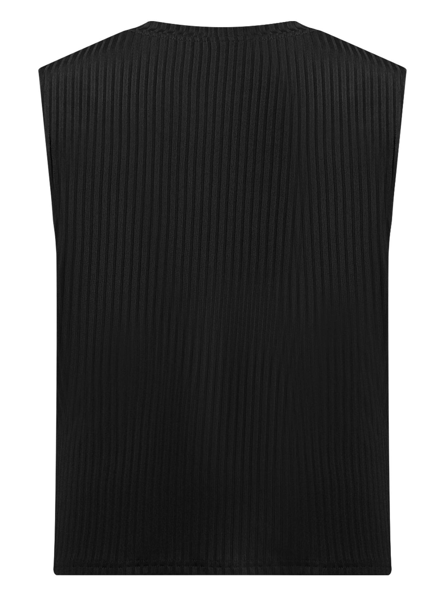 Men V Neck Ribbed Solid Color Sleeveless Sports Tank Top