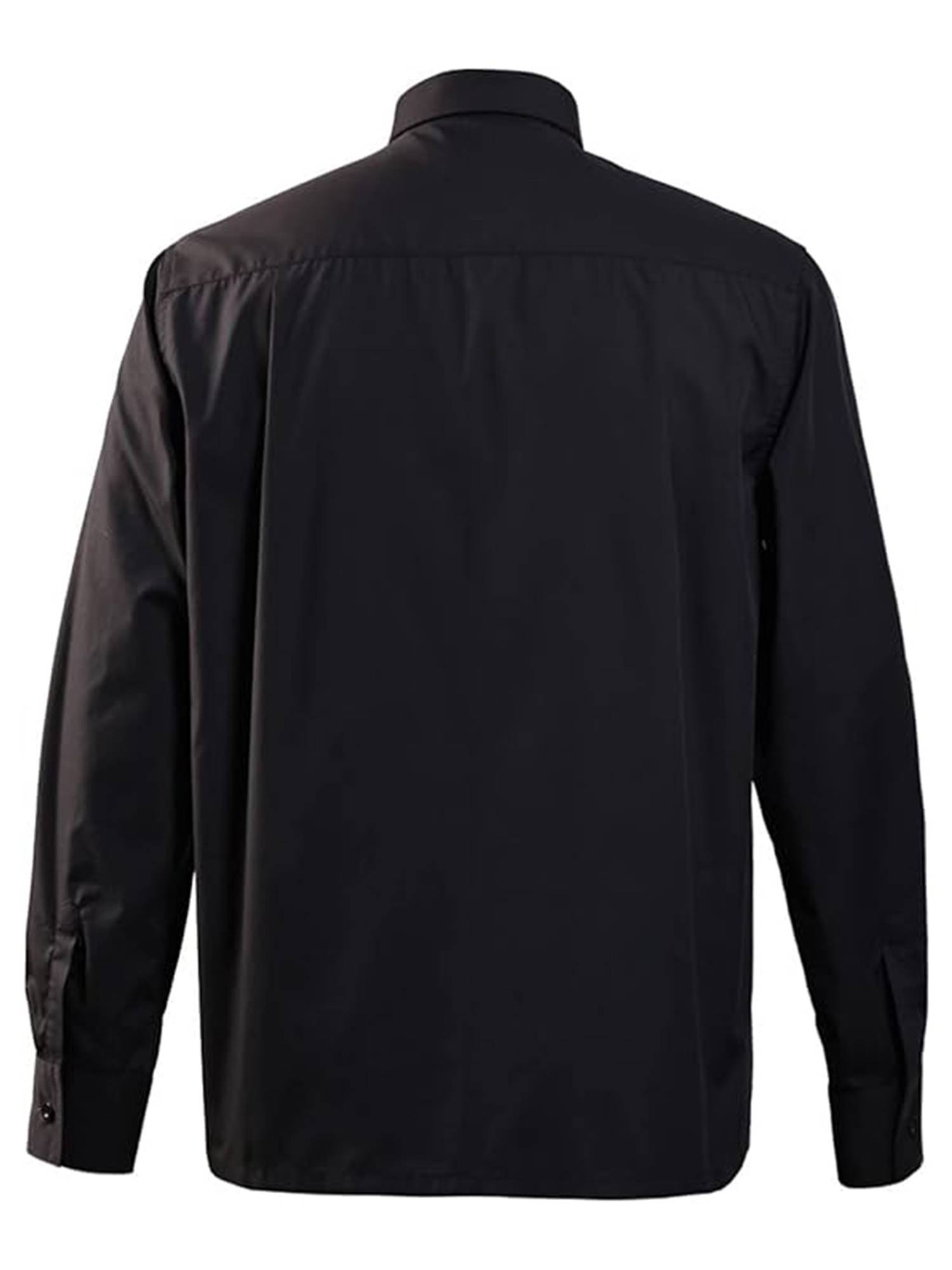 Men Halloween Stand Collar Long Sleeve Preacher Costume Shirt