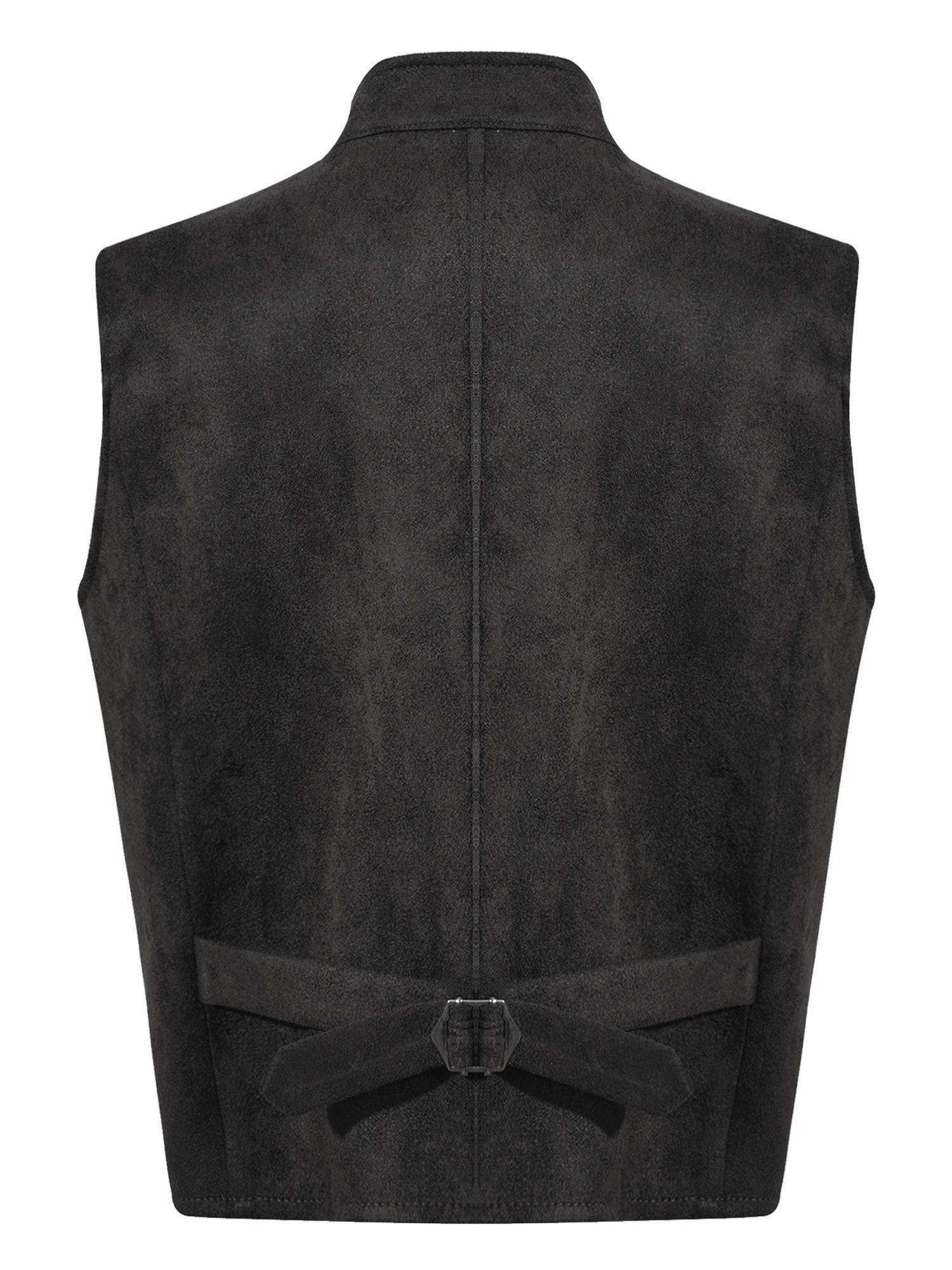 Boys Medieval Vintage Double Breasted Gothic Steampunk Waistcoat