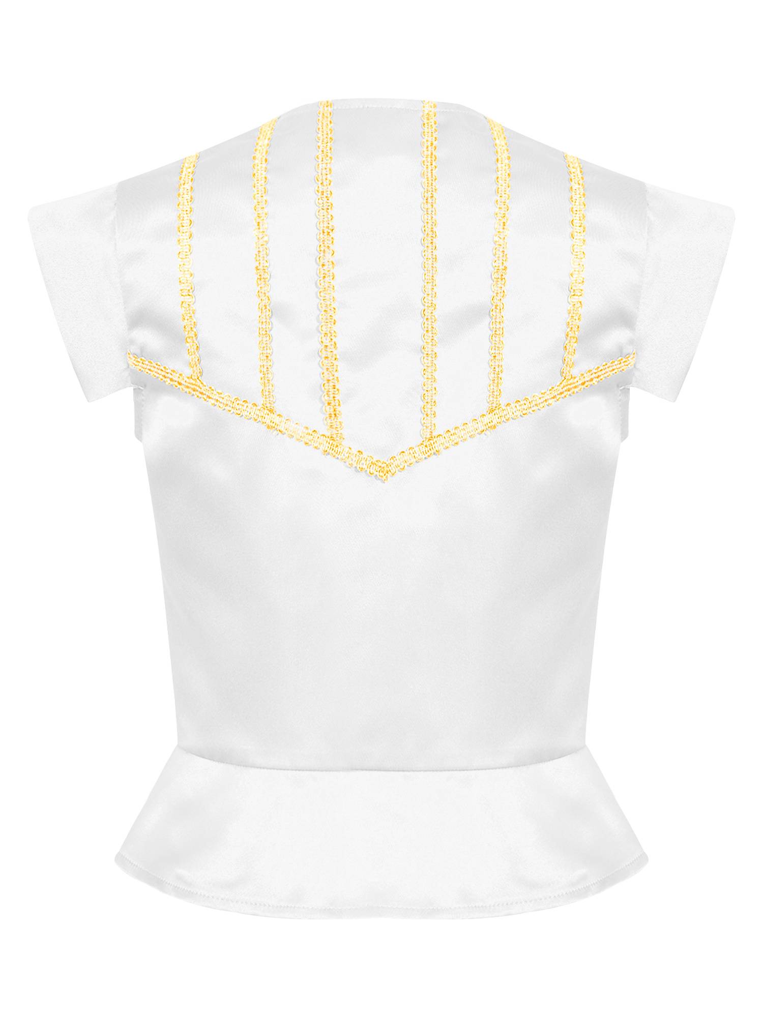 Kids Boys Medieval Renaissance Steampunk Costume Short Sleeve Lace-up Vest