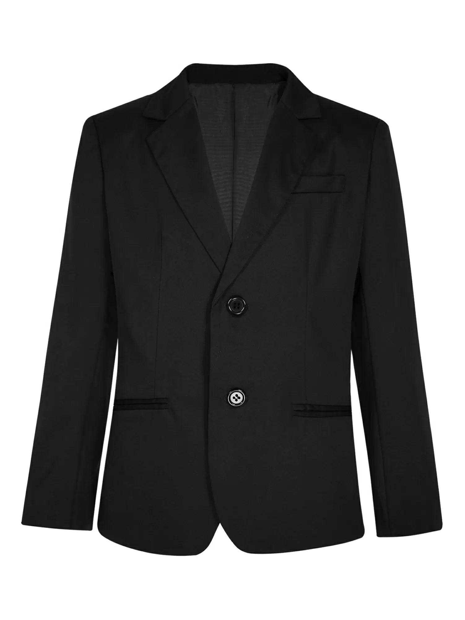 Kids Boys Gentleman Blazer Notch Lapel Jacket Outerwear