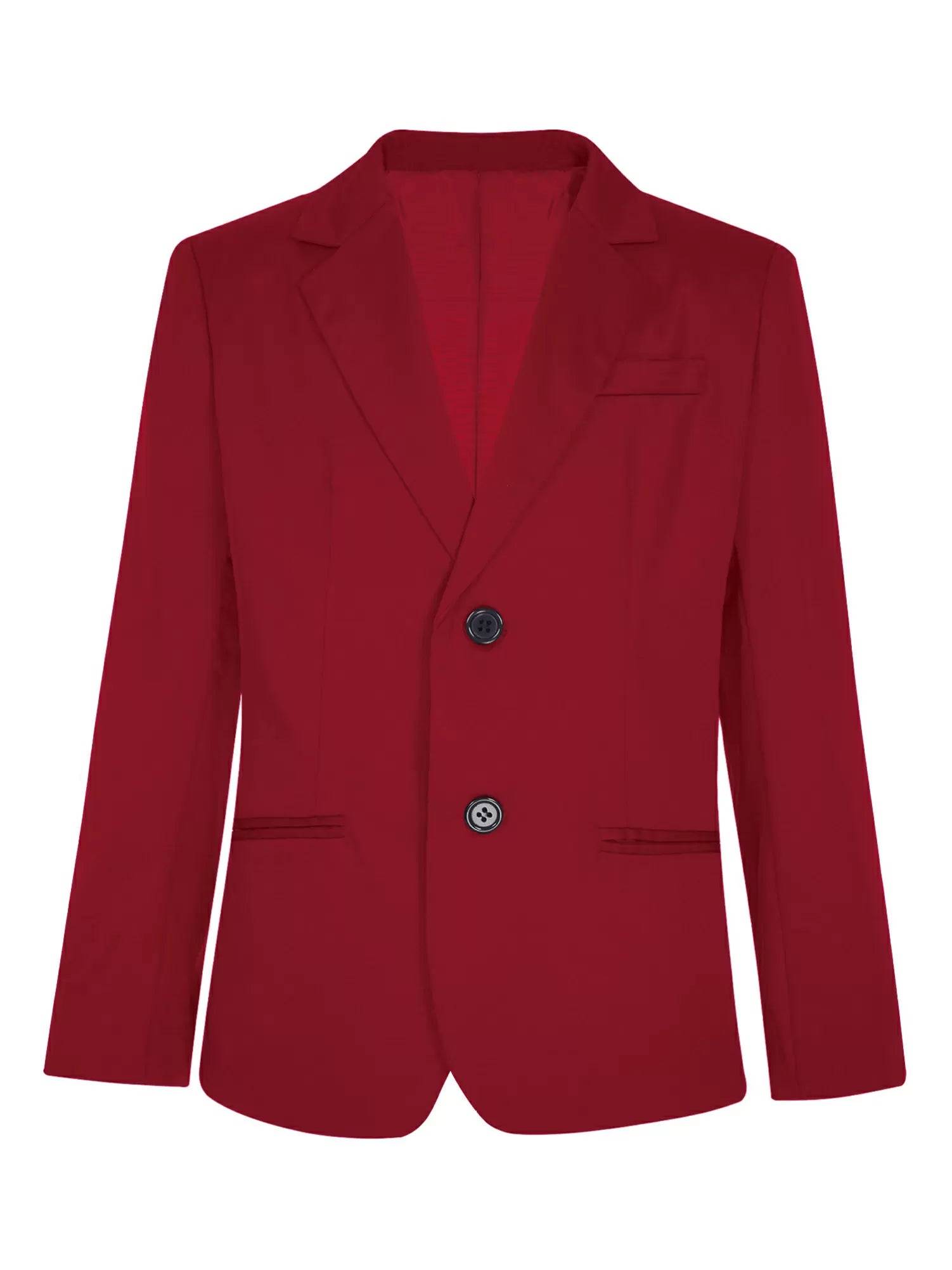 Kids Boys Gentleman Blazer Notch Lapel Jacket Outerwear