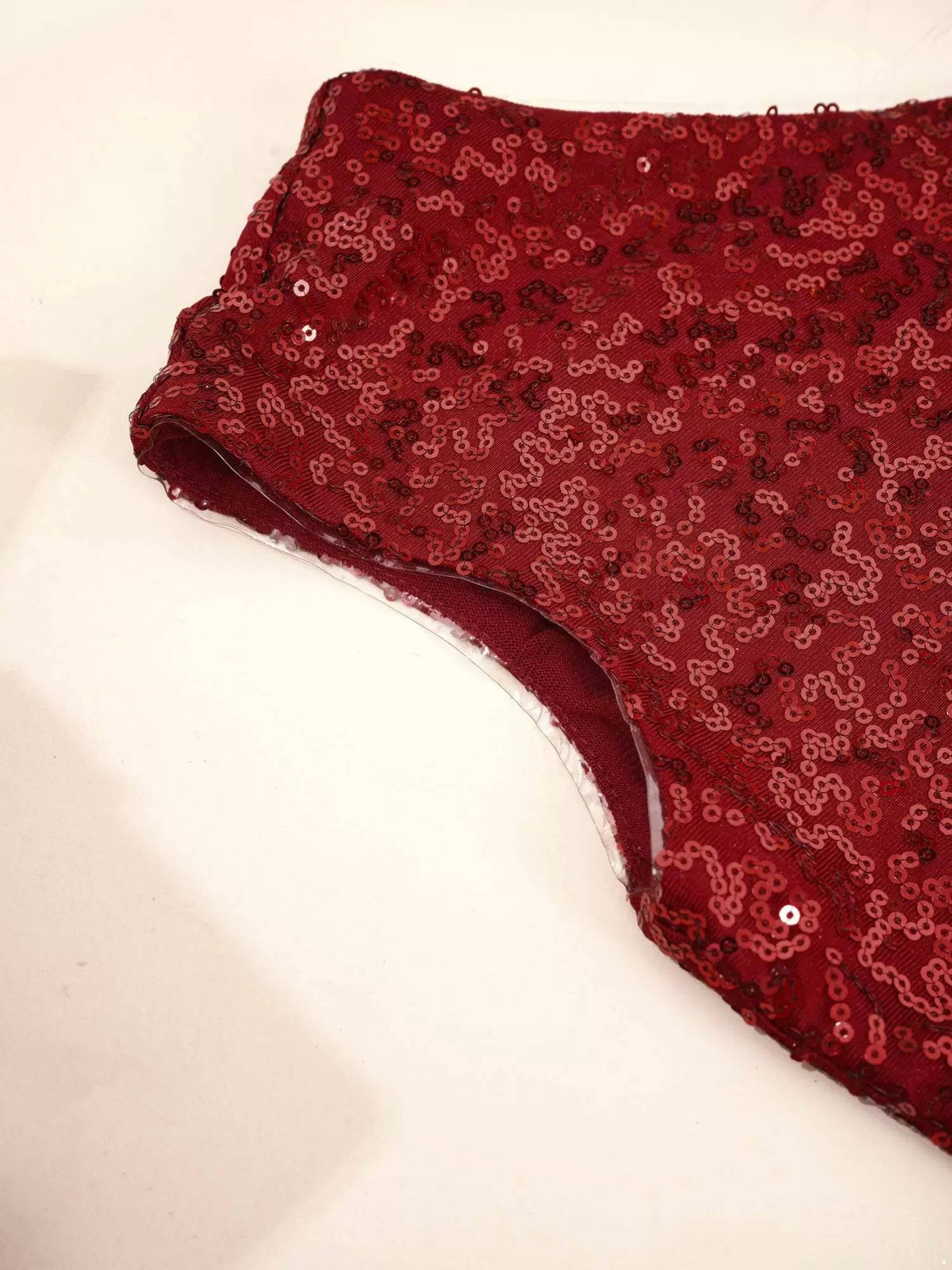 Kids Girls Sequin One Shoulder Bodysuit Sleeveless Jumpsuit