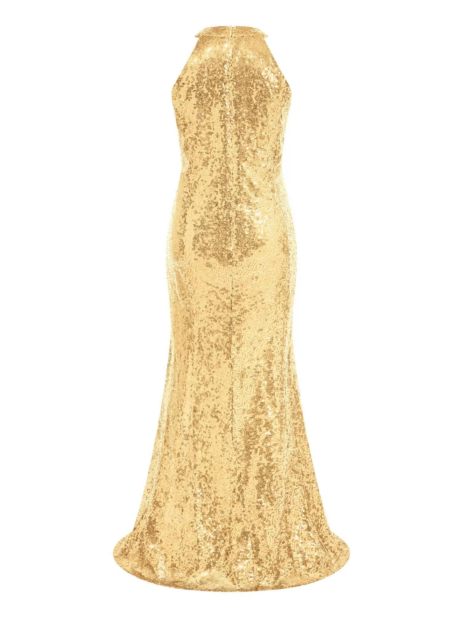 Kids Girls Shiny Sequin Mermaid Dress Sleeveless Pageant Gowns