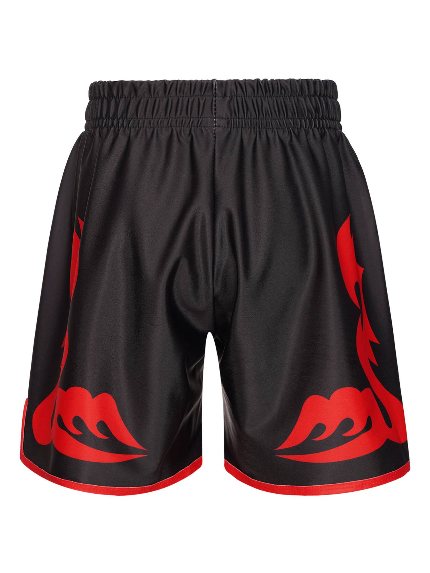 Kids Boys Boxer Shorts Elastic Waistband Athletic Trunks