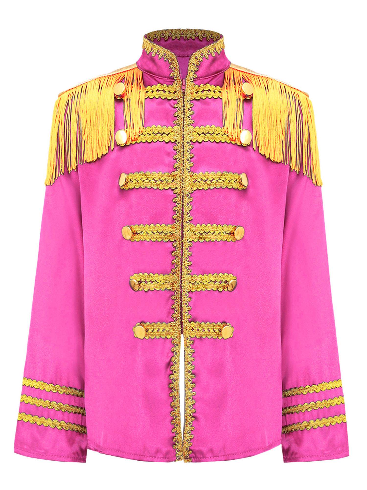 Kids 1960s British Long Sleeve Fringe Musician Costume Shirt