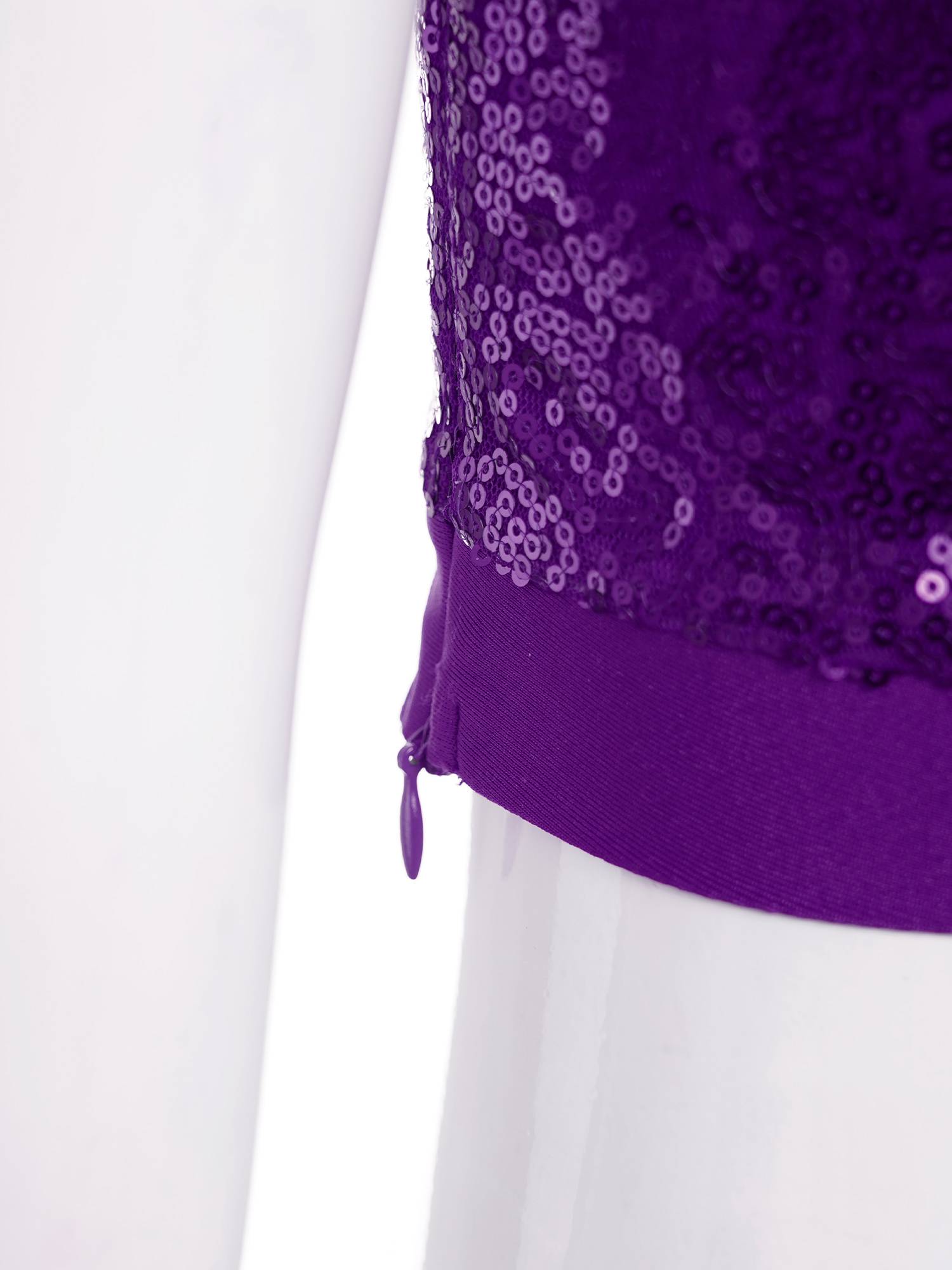 Kids Girls 2pcs Sequins One Shoulder Crop Top and Skirt Jazz Dance Set