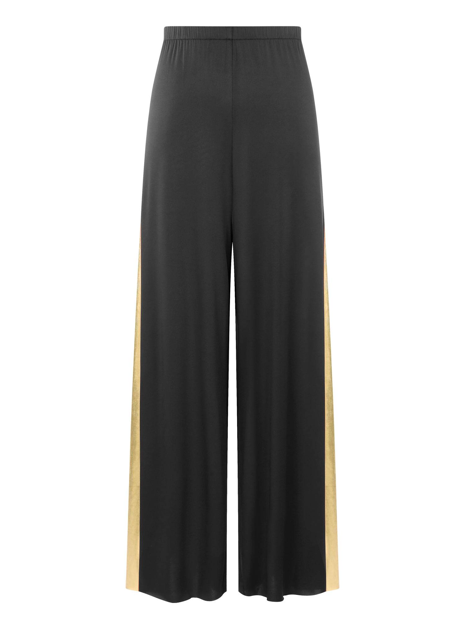 Women Metallic High Waist Wide-Leg Pants for Liturgical Dance