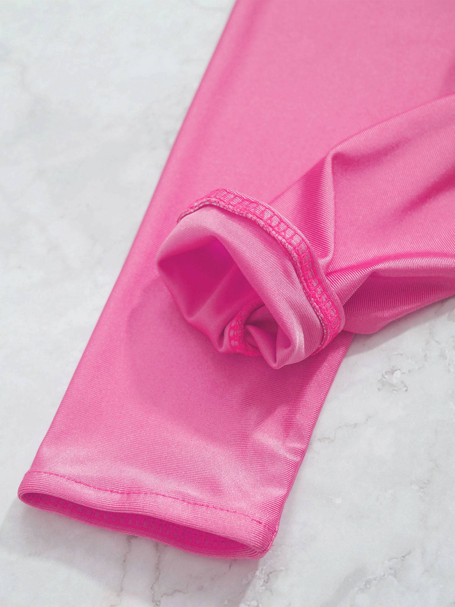 Unisex Kids Solid Color Elastic Waistband Swimming Pants