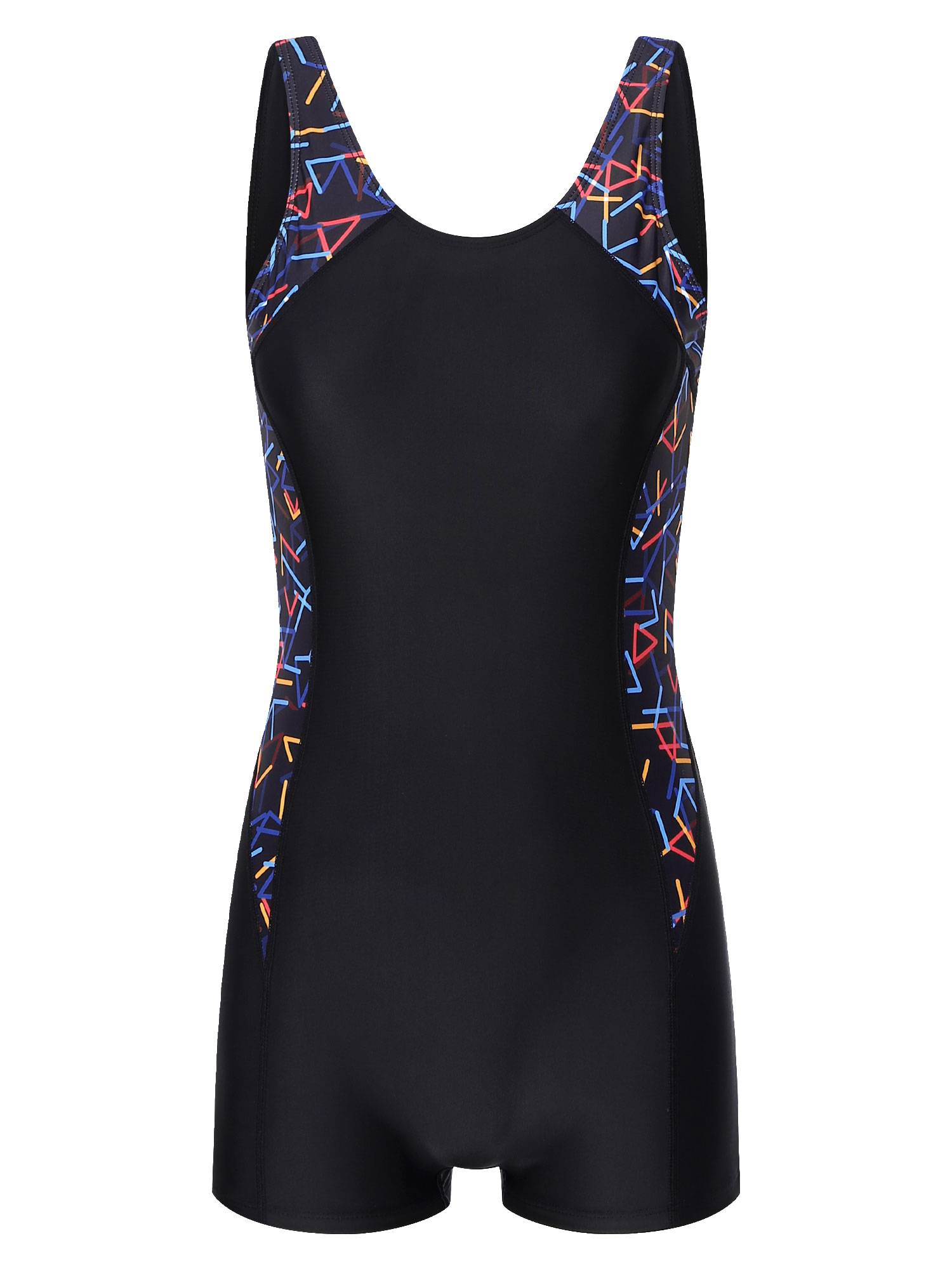 Women Sleeveless One-piece Graphic Print Swimsuit