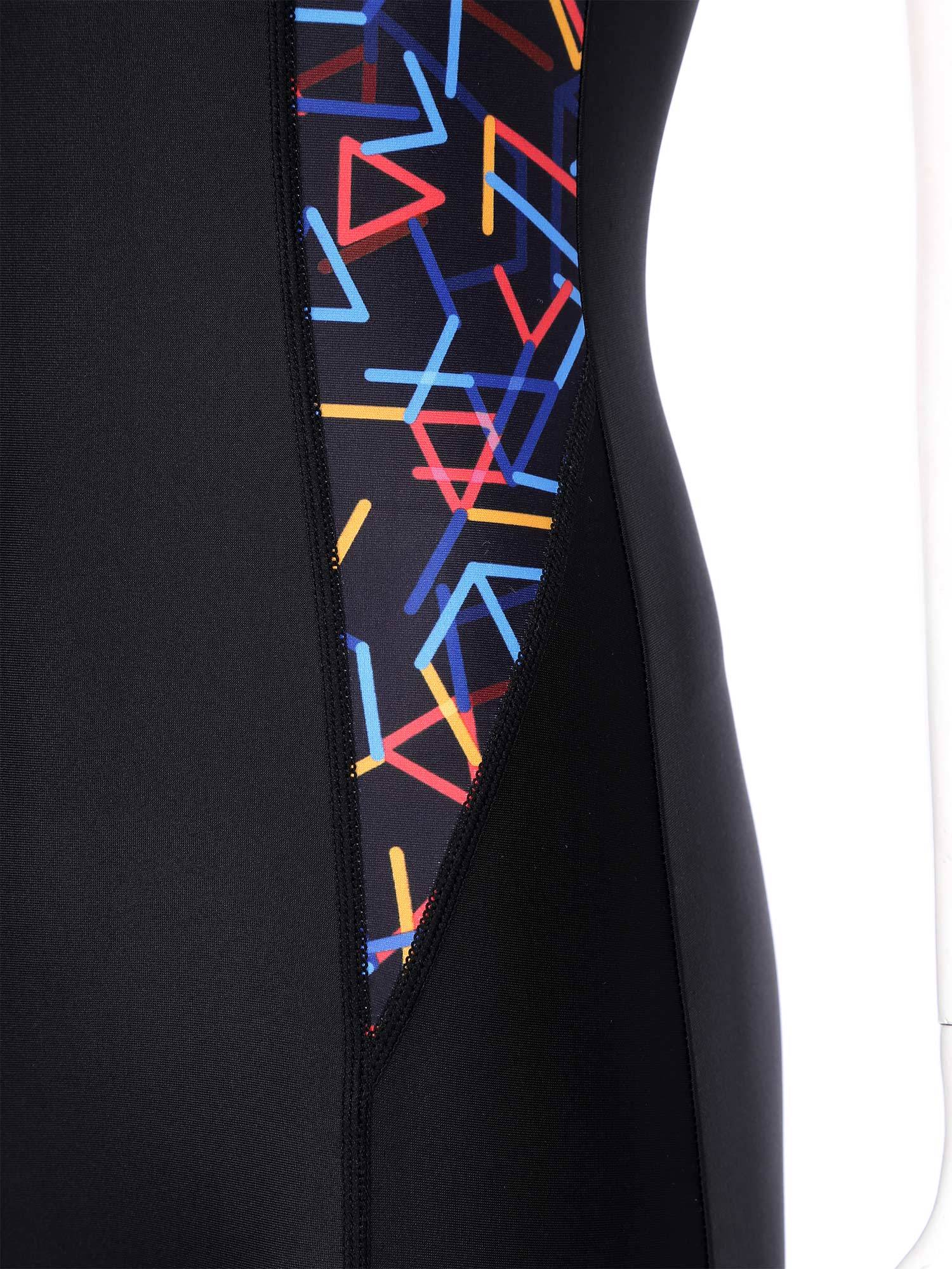 Women Sleeveless One-piece Graphic Print Swimsuit