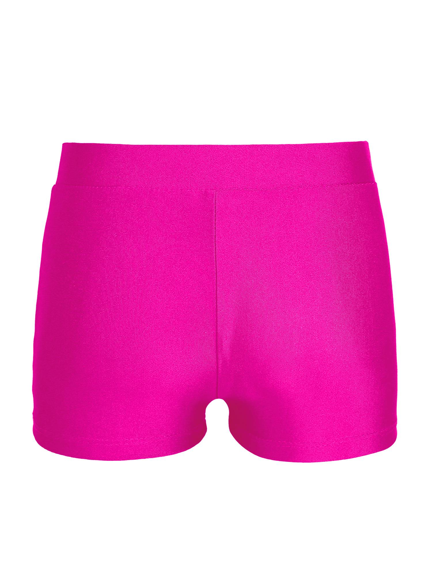 Kids Girls 2pcs Sleeveless Rhinestones Leotard and Shorts Gymnastic Sets