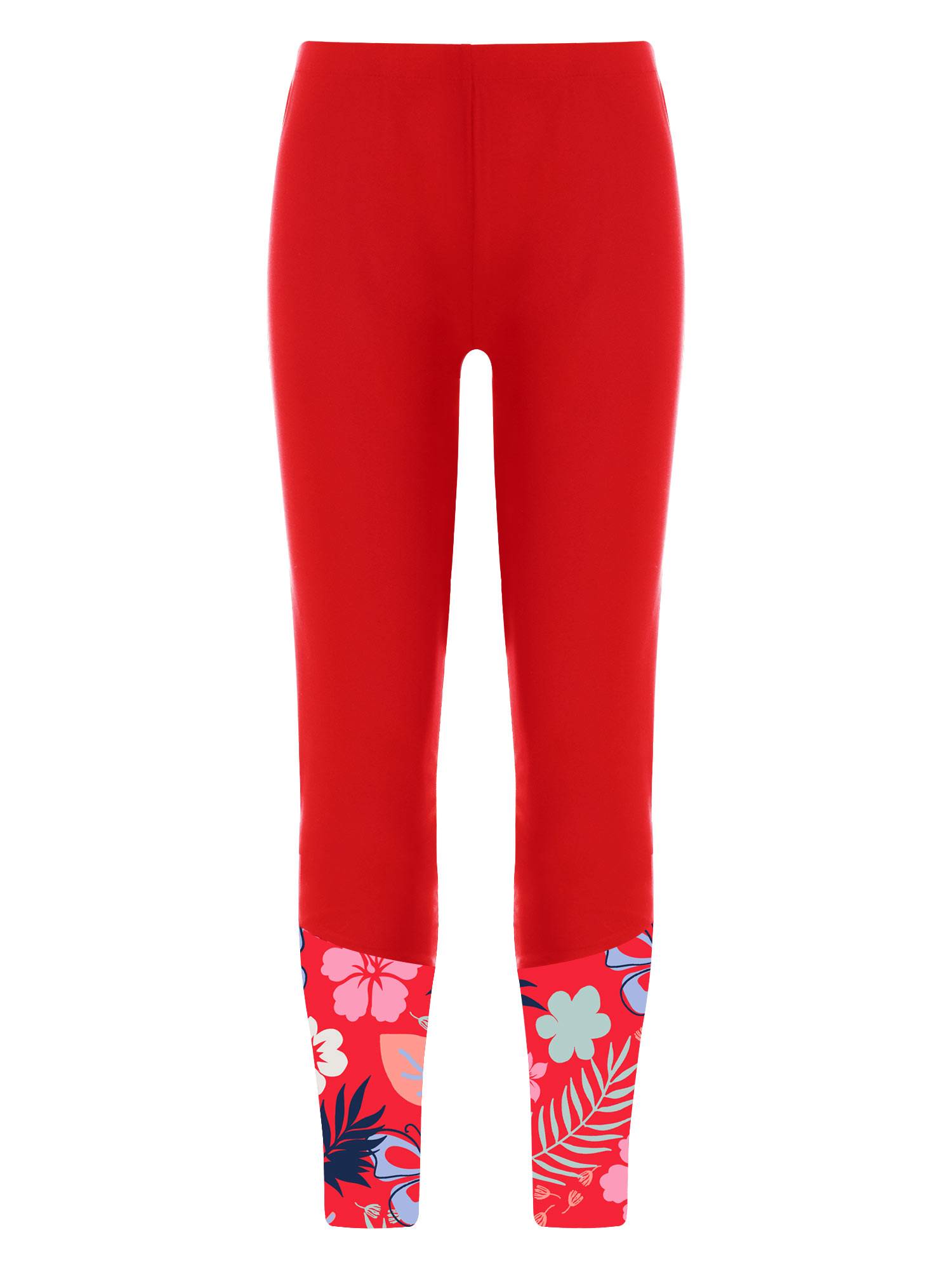 Kids Girls High Waist Fish Scales Print Swimming Pants