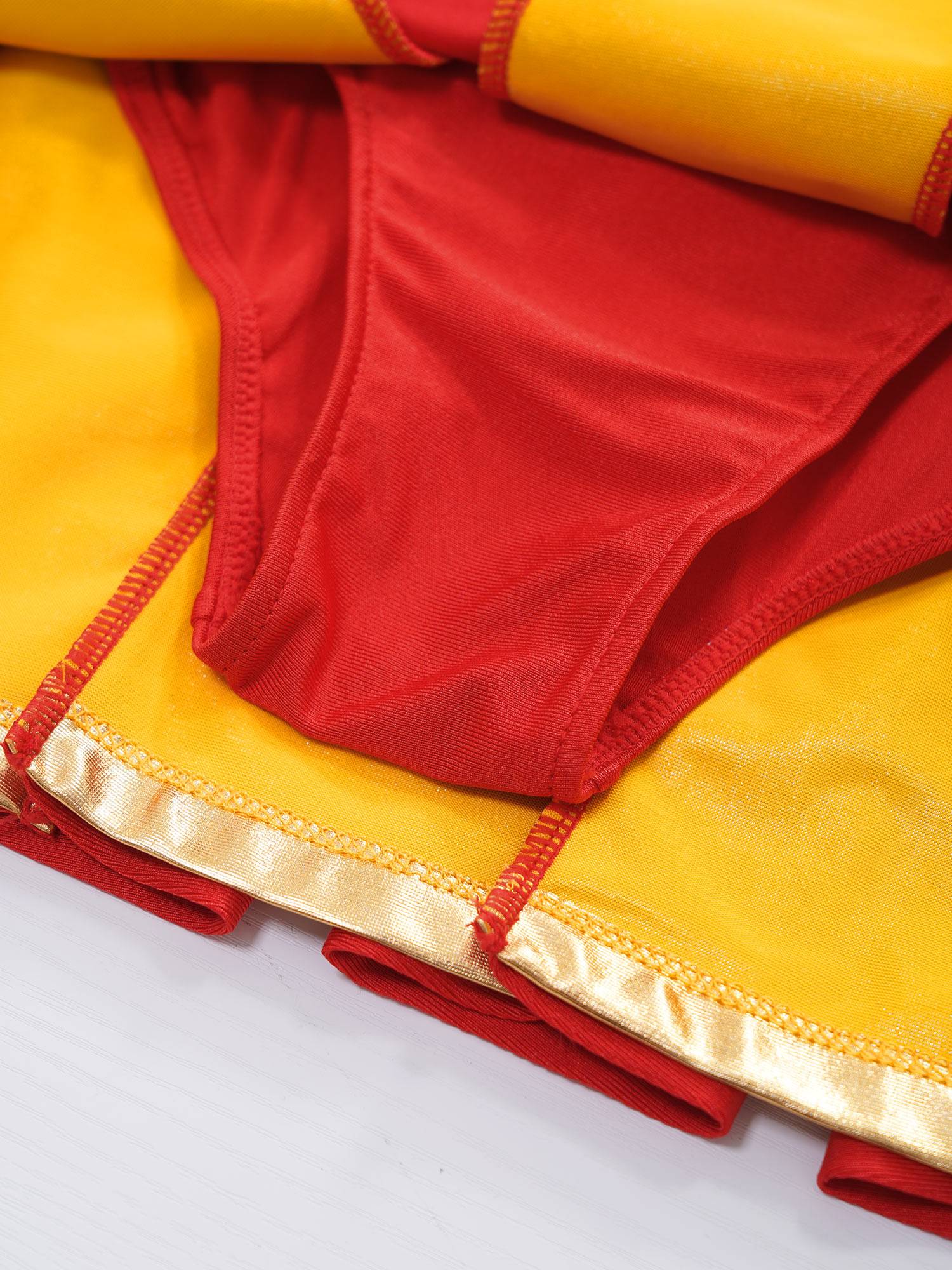 Kids Girls Mock Neck Sleeveless Letter Print A-line Dress for Cheerleading Dance