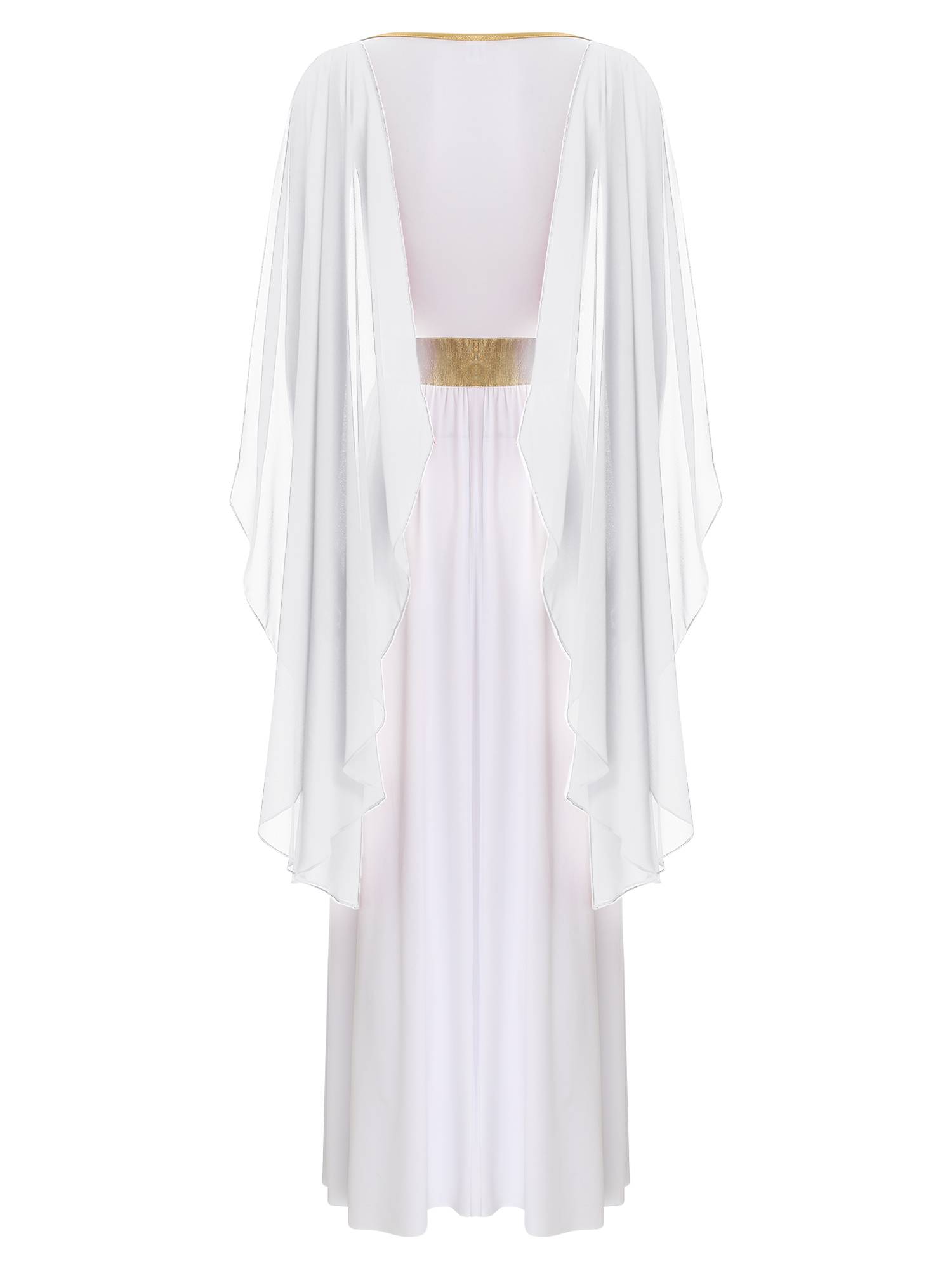 Women V Neck Sleeveless Toga Greek Goddess Costume Maxi Dress