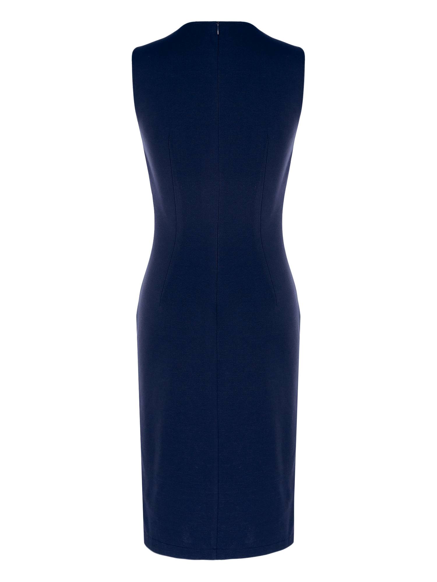 Women Pencil Dress Rhinestones Decor Slim Fit Tank Dress