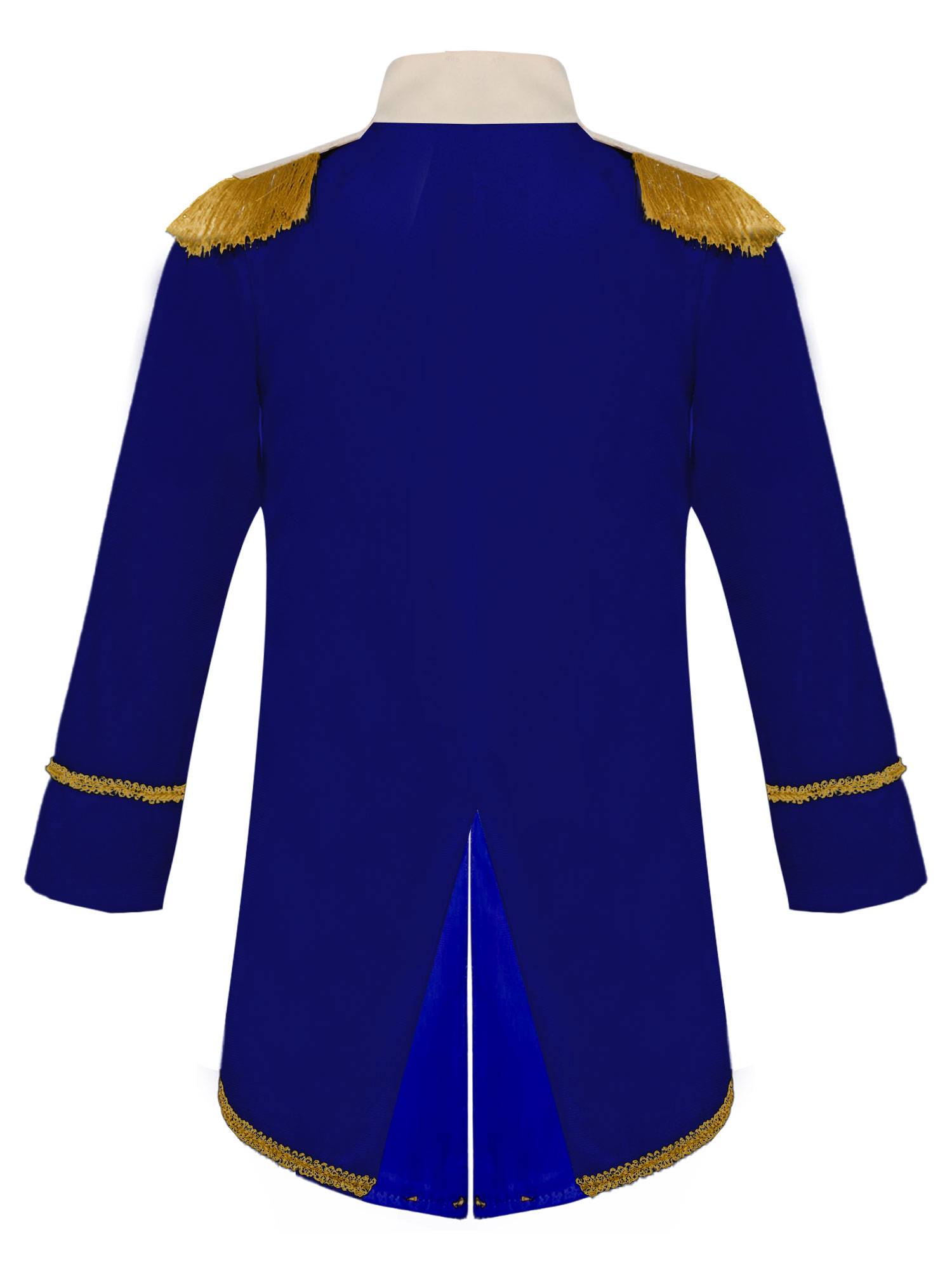 Toddler Boys Long Sleeve Gold Fringe Tailcoat Prince Costume