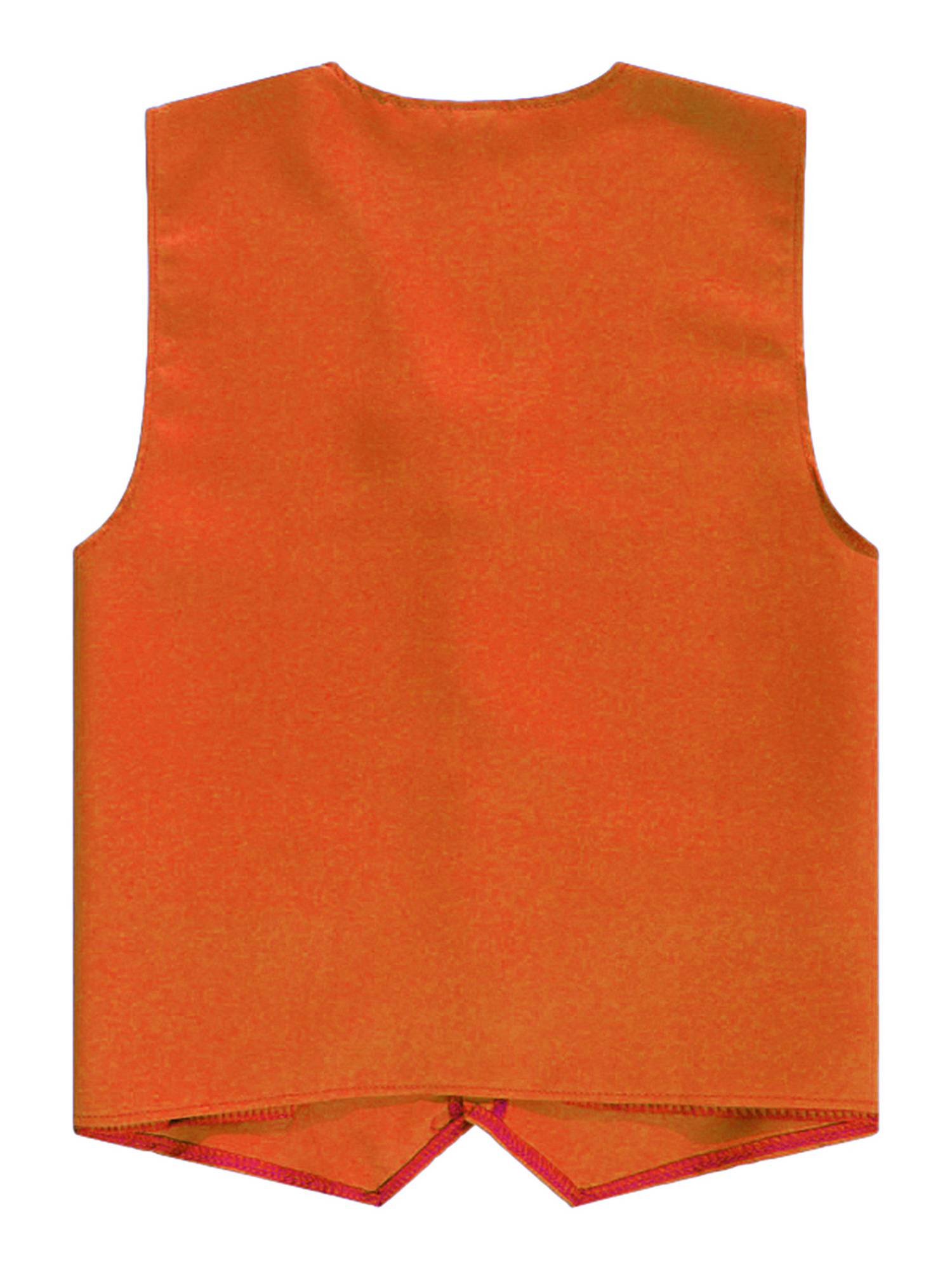 Kids Boys Solid Color V Neck Sleeveless Button Front Vest