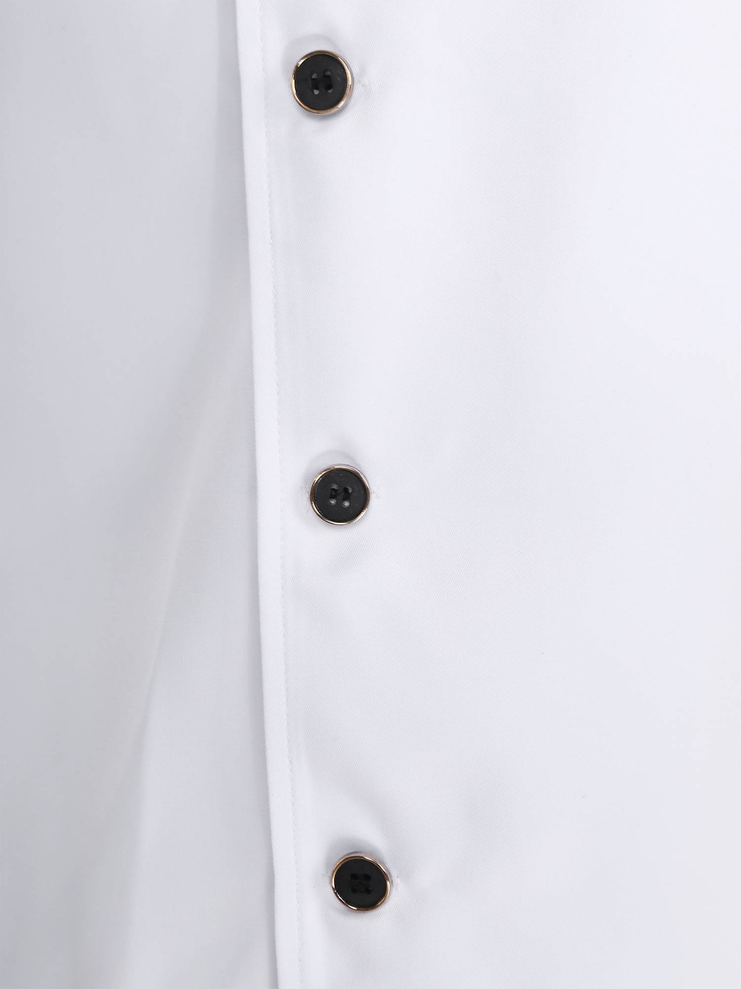 Adults Short Sleeve Stand Collar Button Chef Shirt Kitchen Uniform